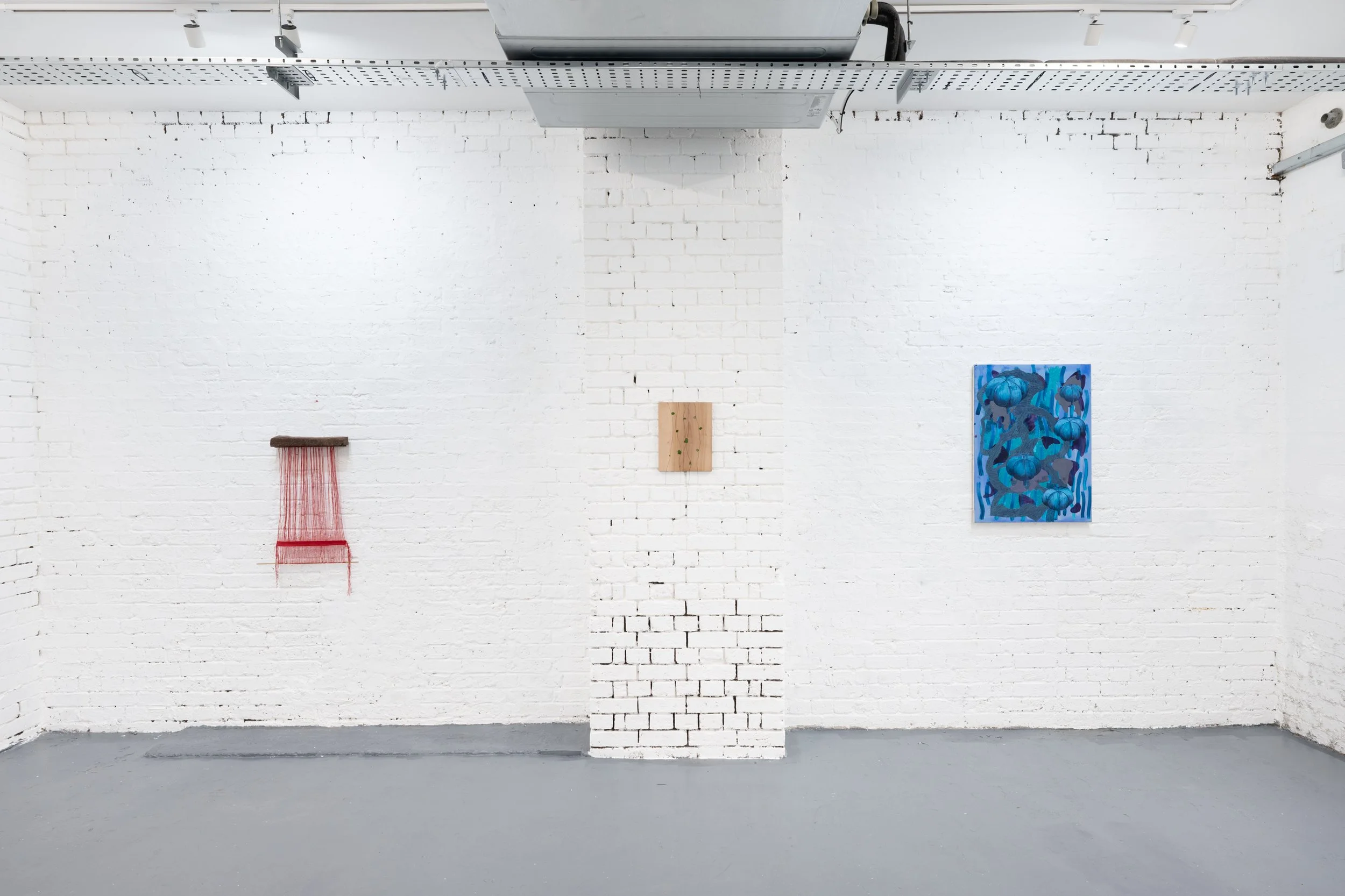 Tonico Lemos Auad (two works on the left) & Goia Mujalli (painting on the right)