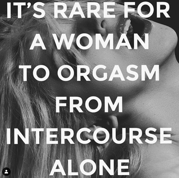 It's Rare For a Woman To Orgasm From Intercourse Alone