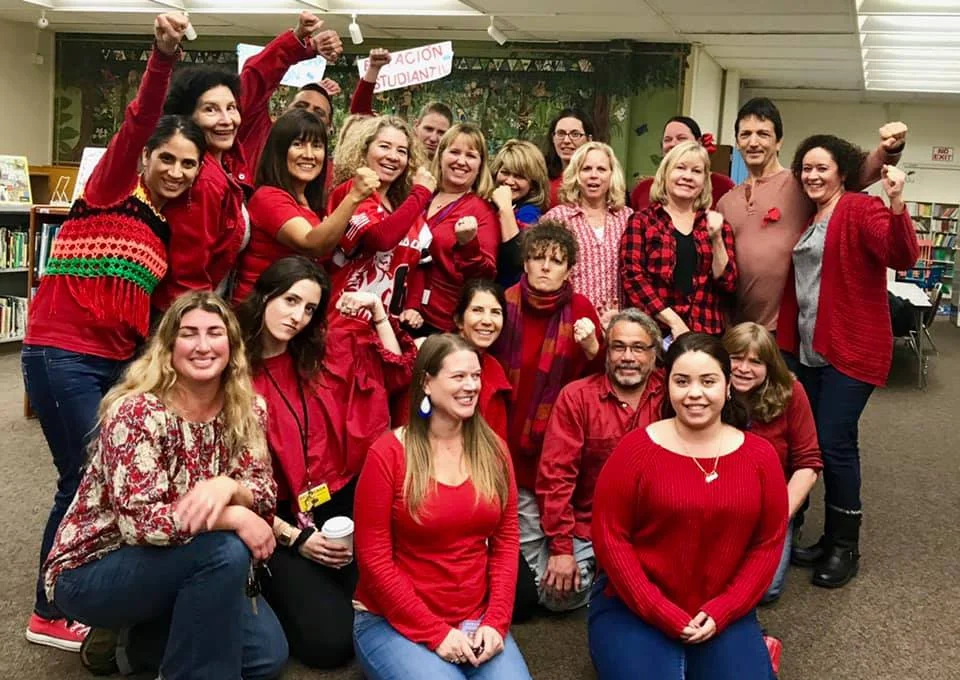 DL is rockin' the Red for Ed