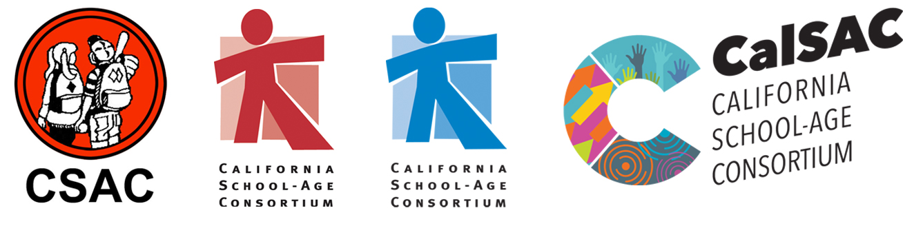 The evolution of CalSAC logos from the beginning to today.