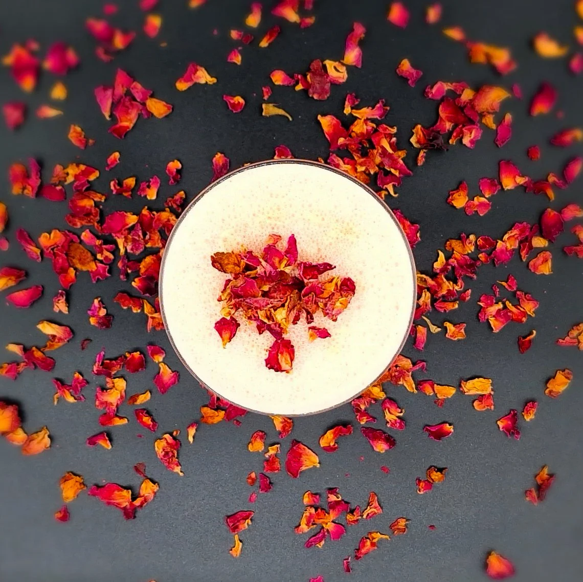 Valentine’s Day cocktail presentation with rose petals at Urban Brewing Dublin