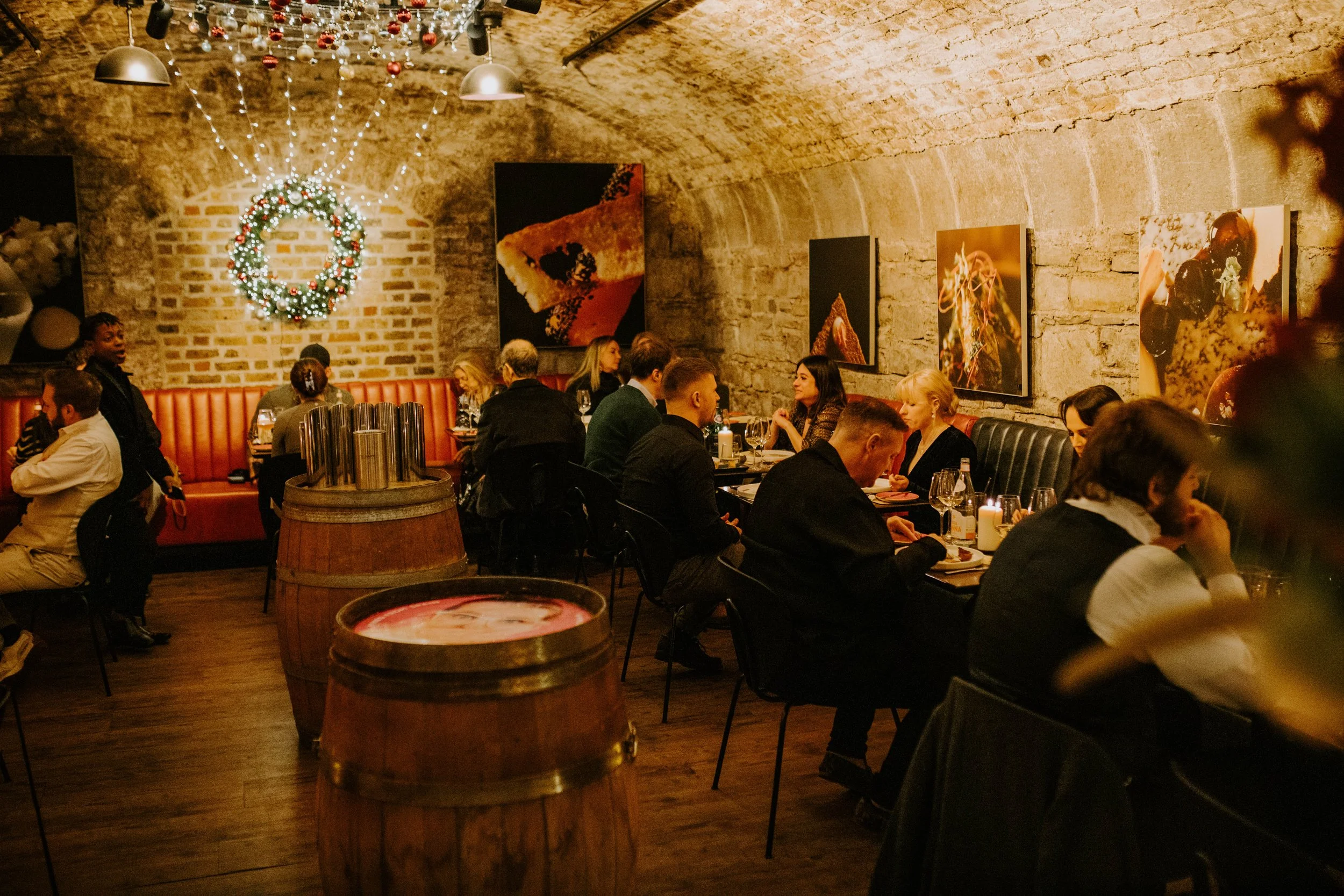 Urban Brewing New Year's Eve celebration setup in Dublin Docklands