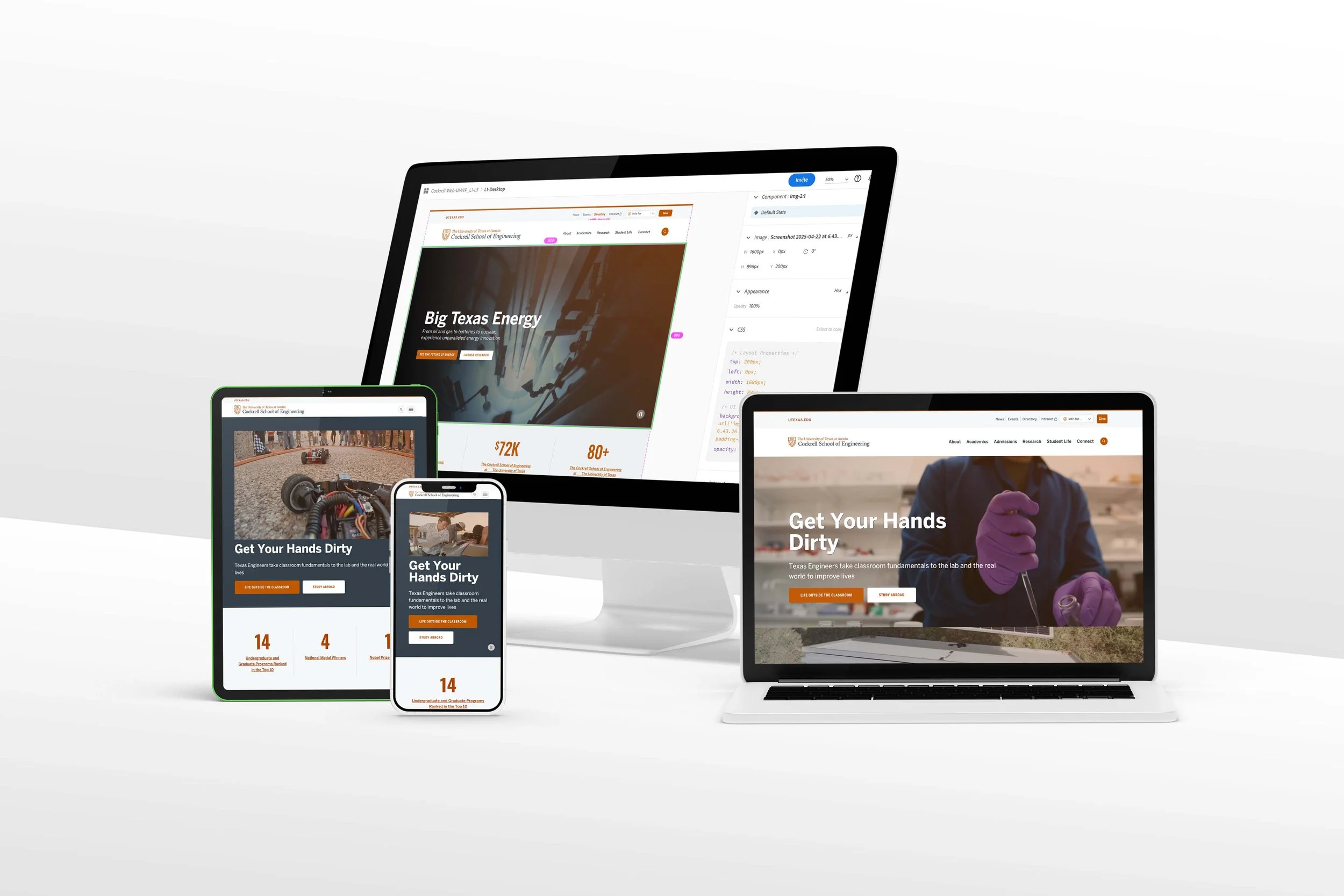  Our most recent large-scale brand initiative has been transitioning and enhancing the  college  and department website UI kit. Over the summer, I worked closely with an external contractor to lead the design improvements, manage the project, and imp