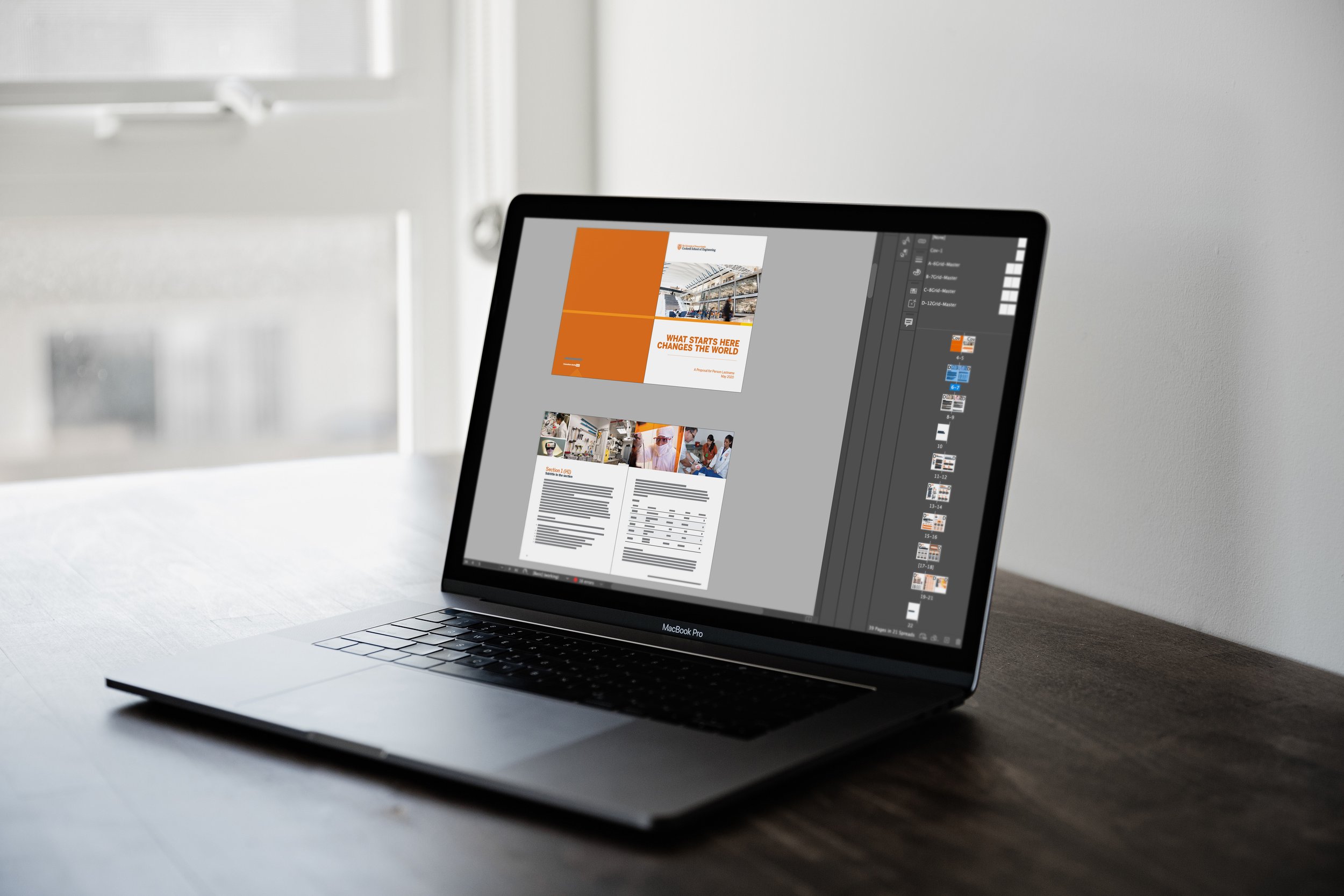  To accelerate print production, I designed an integrated suite of layouts that unifies typography, branding and visual composition for our most frequently produced materials, including brochures, folders, proposals and fact sheets. 