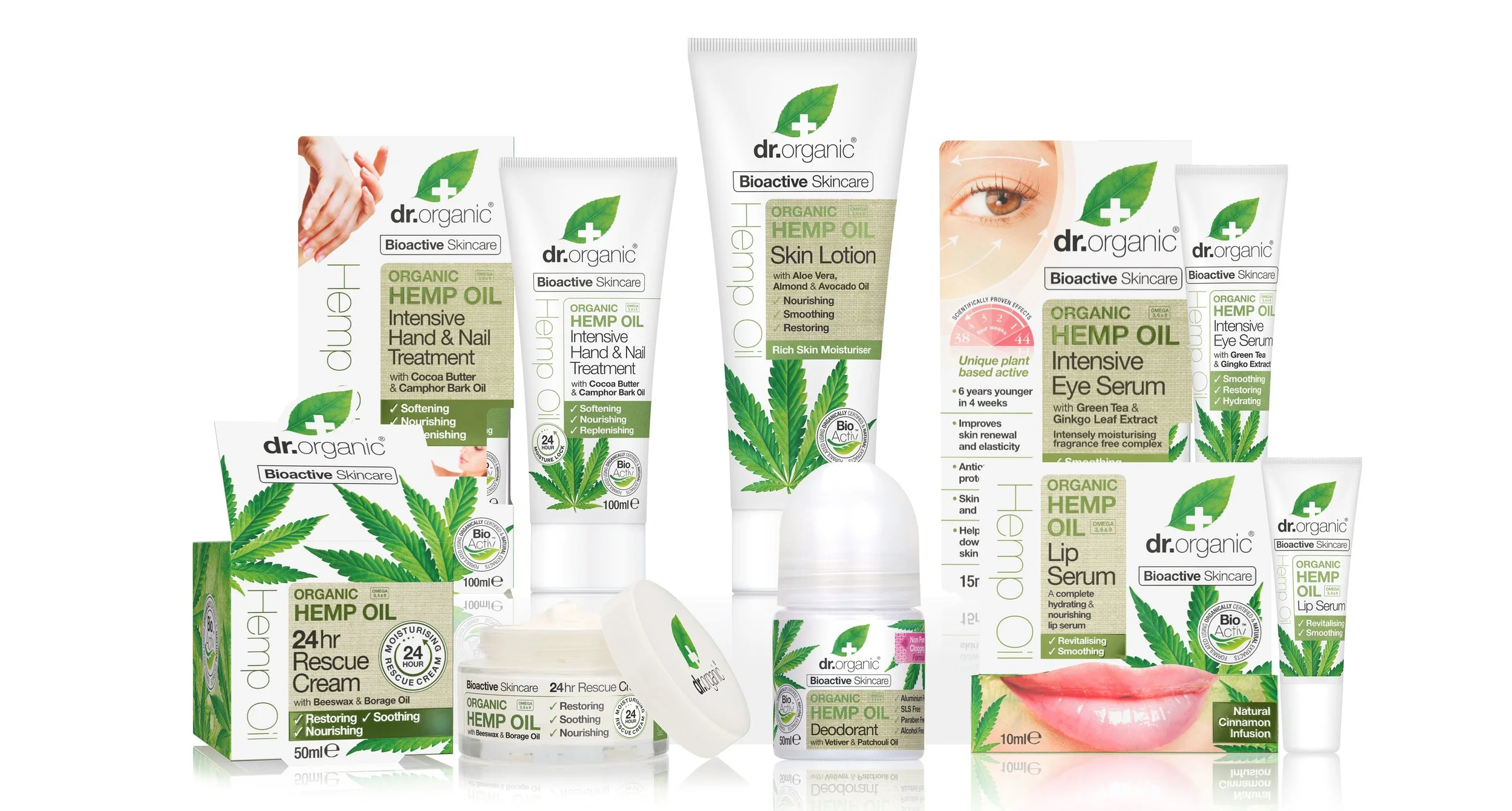 Dr Organic Hemp Oil range