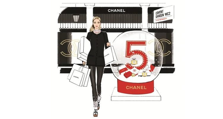 Chanel's latest Covent Garden pop-up: let it snow...!