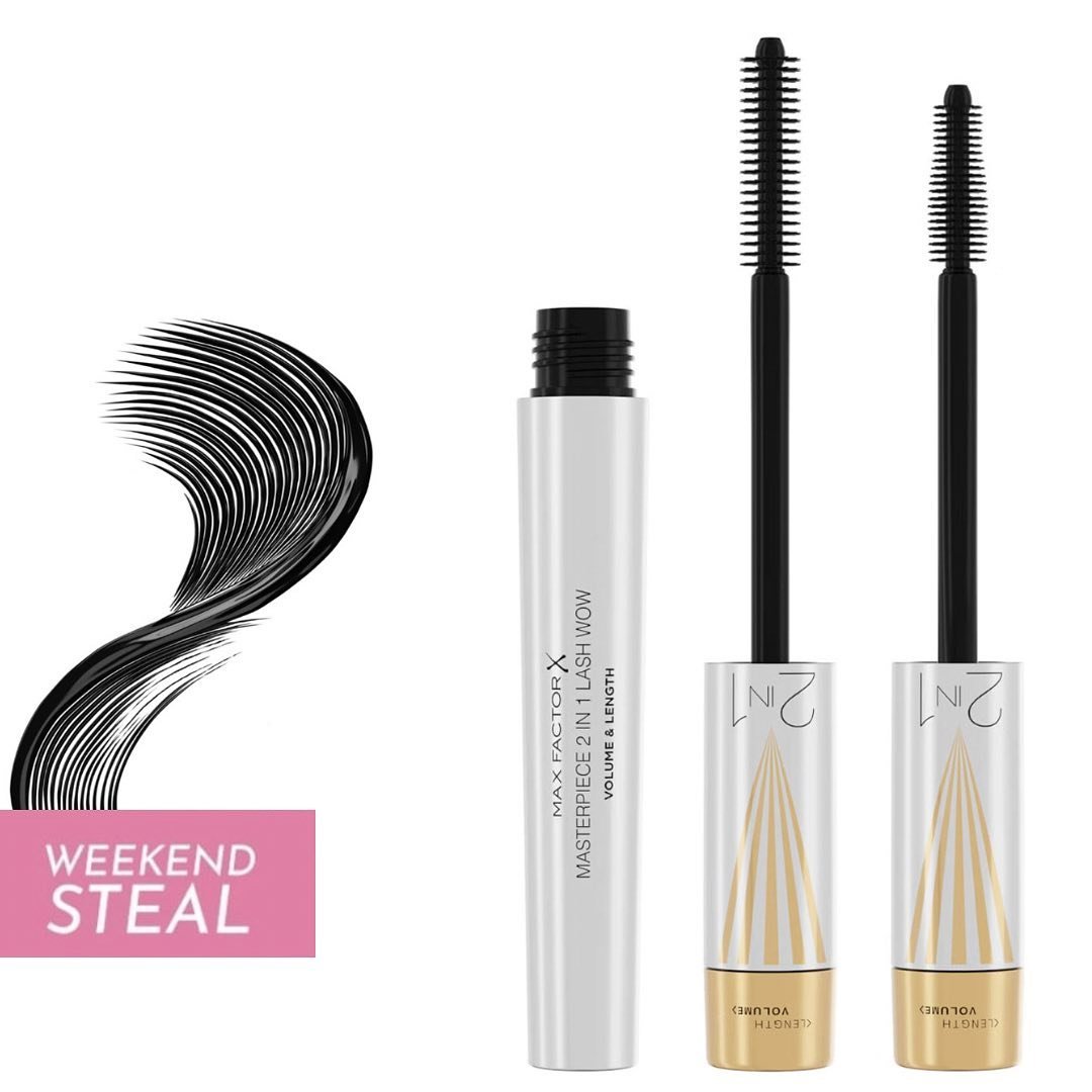 Beauty Bible Weekend Steal: @maxfactor Masterpiece 2 in 1 Lash Wow Mascara 👀😍

So ingenious! 

We&rsquo;re longstanding devotees of Max Factor mascaras &ndash; honestly, why pay more, for a mascara? As if further proof were needed, Max Factor Maste