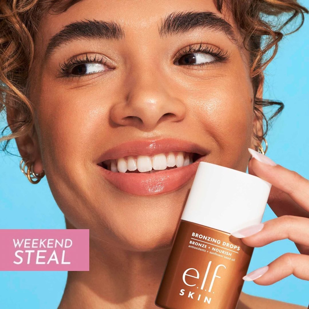 Beauty Bible Weekend Steal: @elfcosmeticsuk Bronzing Drops 🌞✨💫

These brilliant, budget-friendly, glow-getting bronzing drops are designed to be added to moisturiser, your daily facial SPF or even foundation, to help your skintone transition to sum