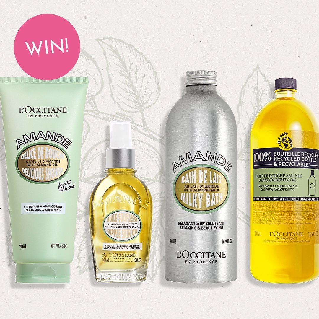 WIN @loccitane_uk_ire Almond deliciousness &ndash; we&rsquo;ve three sets to win, each worth &pound;160 ✨🤍

We&rsquo;ve three sublime collections of L&rsquo;OCCITANE&rsquo;s Almond bath and body treats to give away &ndash; including just-launched Al