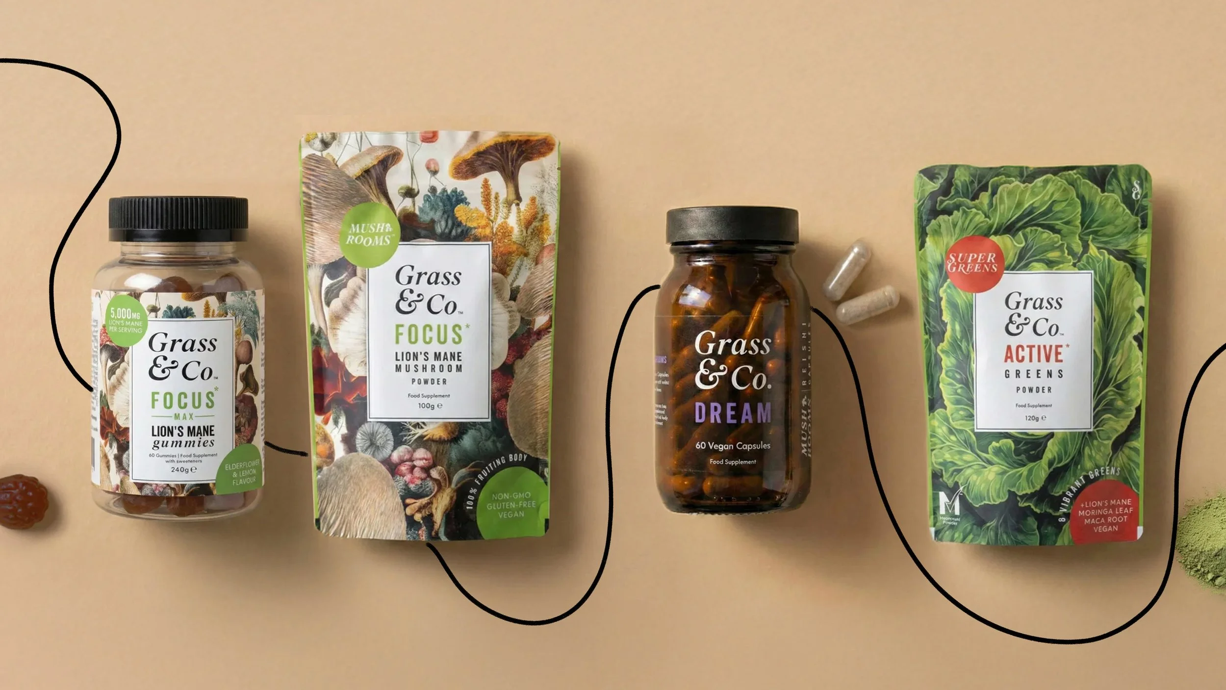 WIN wellness-boosting supplements from Grass &amp; Co (three sets, each worth £114.50)