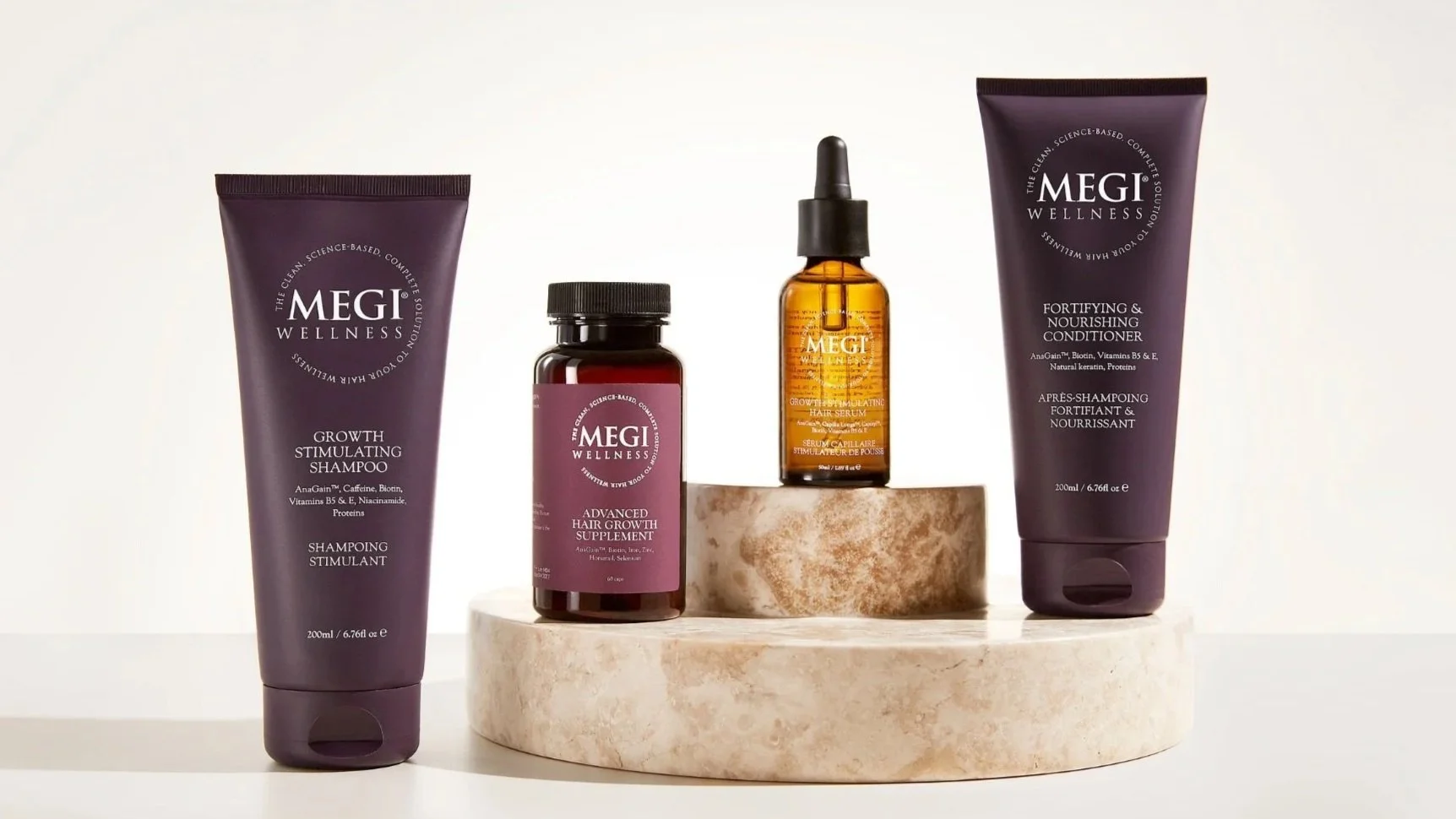 WIN Megi Wellness Ultimate Hair Regenerating Set, for fuller, stronger hair (worth £93+ each)