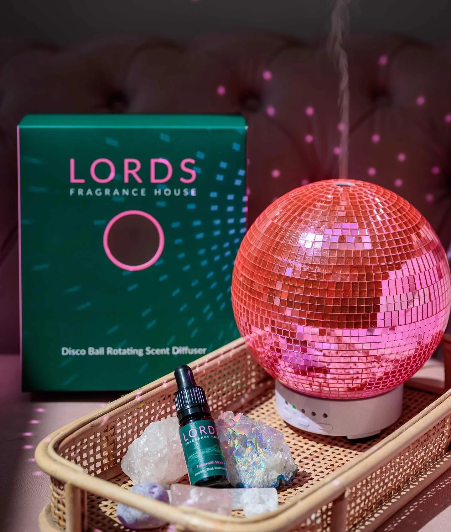 Fab Find of the Week: @lordsfragrancehouse Fragrance Disco Ball Rotating Diffuser 🪩✨🕺

With the state the world&rsquo;s in, we think life really calls for one of these. A diffuser-with-a-difference: a bright disco ball which wafts fragrance into th