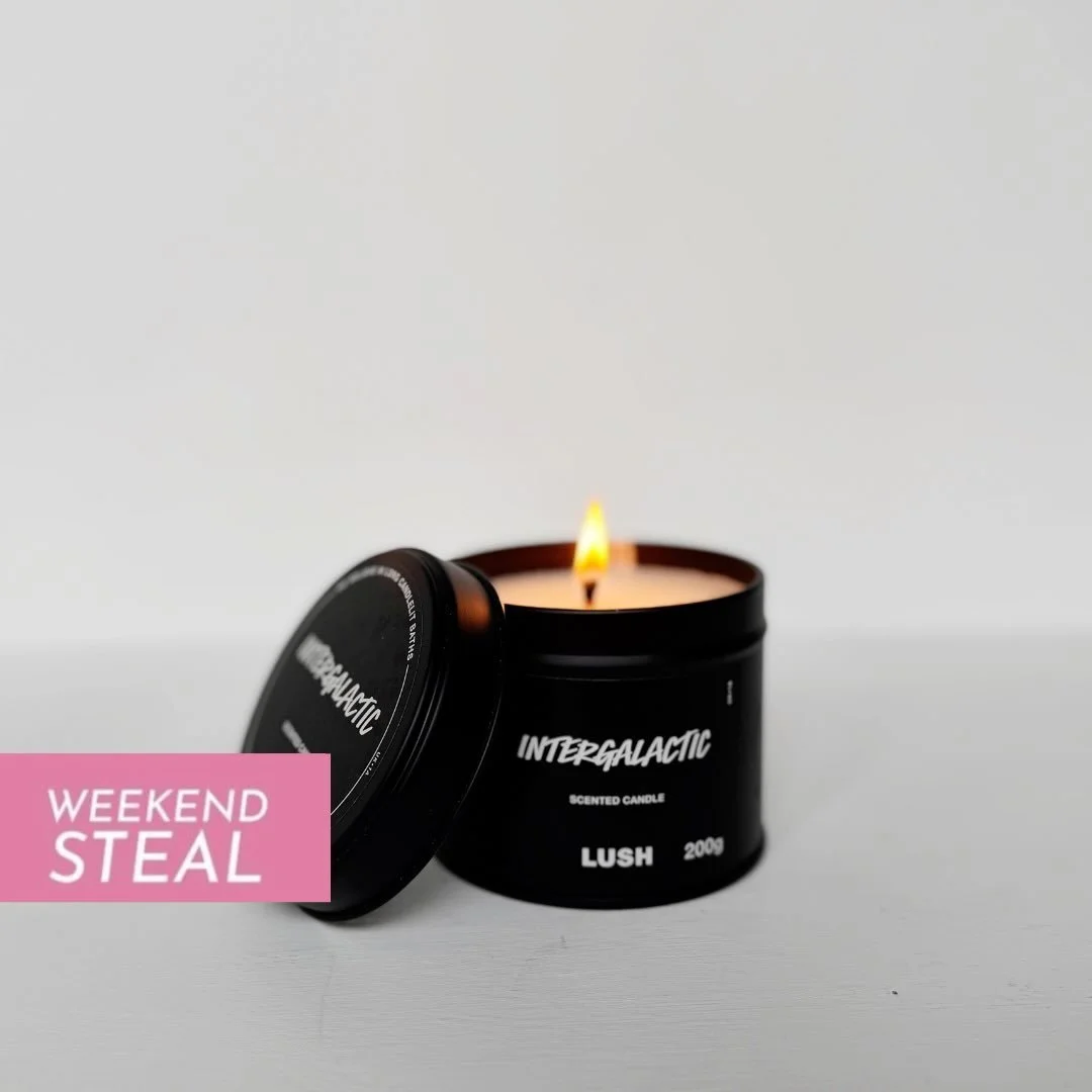 Beauty Bible Weekend Steal: @lush Intergalactic Candle 🕯️✨

Fact: scented candles can be an arm and a leg. And while we wouldn&rsquo;t necessarily burn every candle in the Lush range (we are not massive fans of gourmands or mega-florals), this has b
