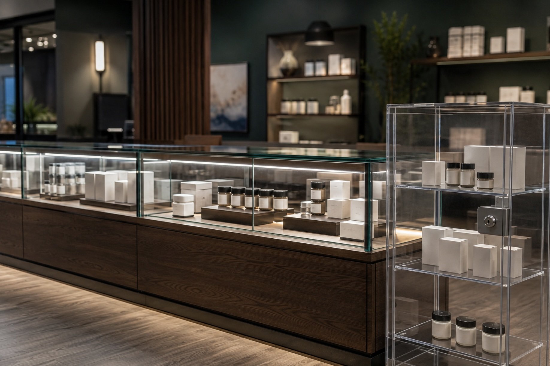locked security cases in dispensaries
