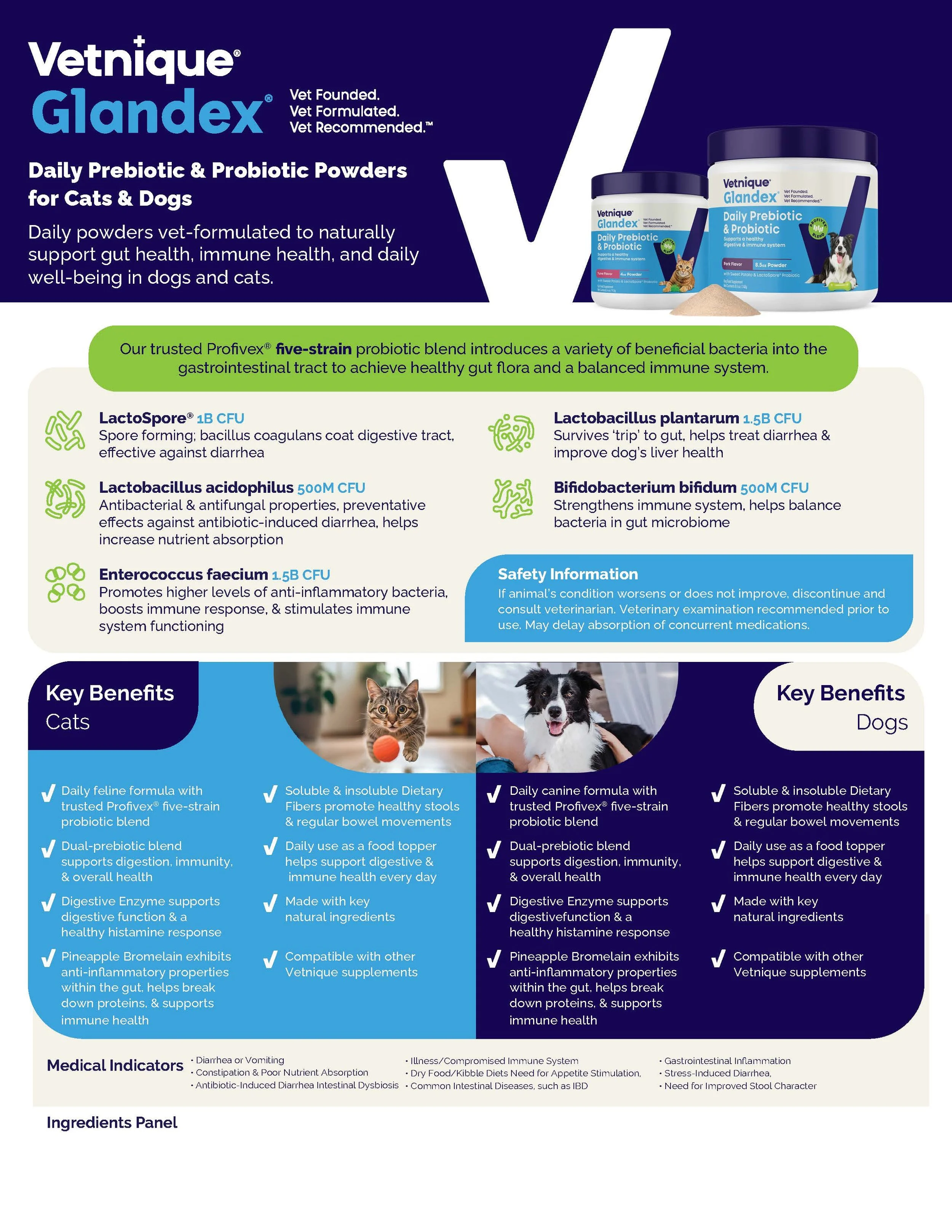 Vet Channel Daily PreProbiotic Sell Sheet Design