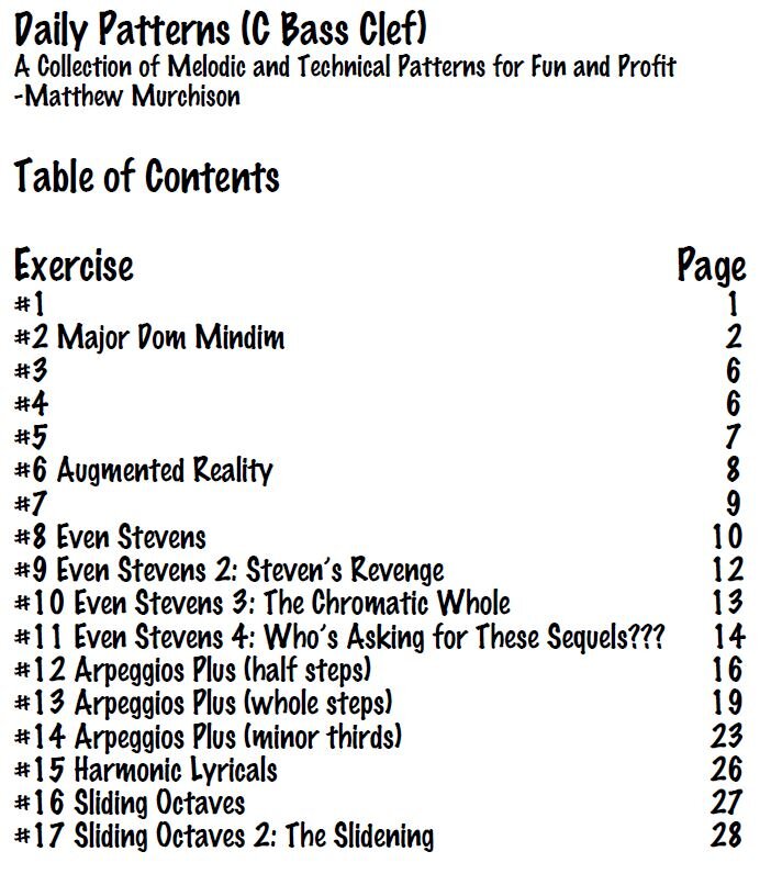 Daily Patterns Table of Contents.JPG