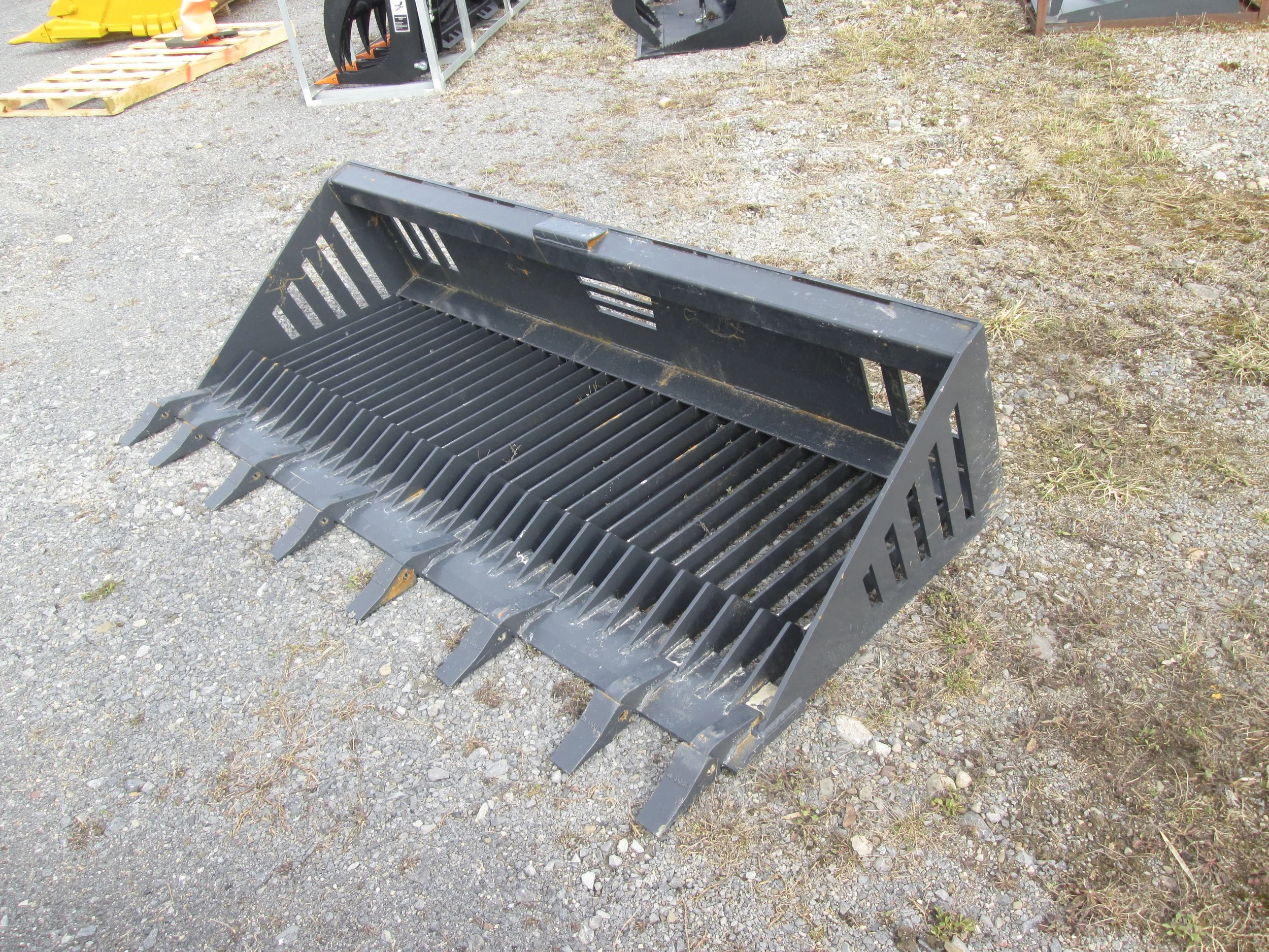 #0448 - 78" NEW LAND HONOR ROCK BUCKET FOR SKID STEER/ COMPACT TRACTOR - REGULAR PRICE $1,246.96 CASH OR WIRE TRANSFER PRICE IS