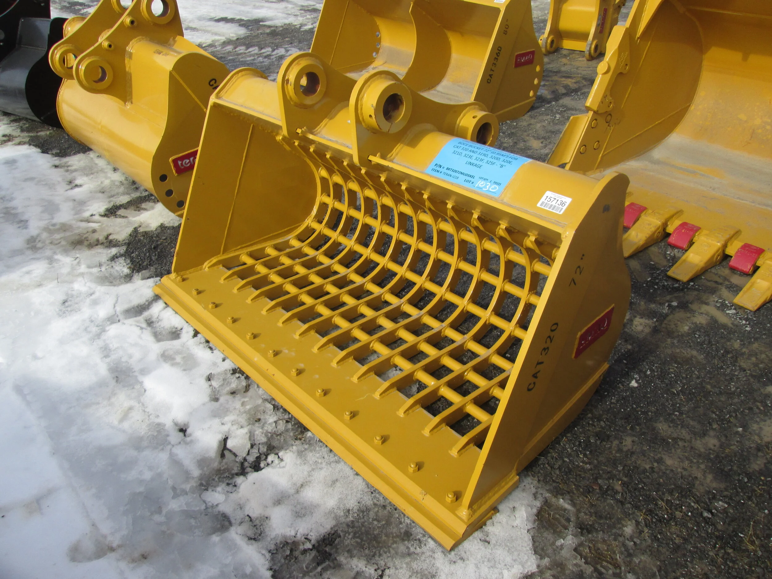 #4211- New 72" Emaq Skeleton Ditching Bucket, CAT 320 - REGULAR PRICE $7,873.95 CASH OR WIRE TRANSFER PRICE IS