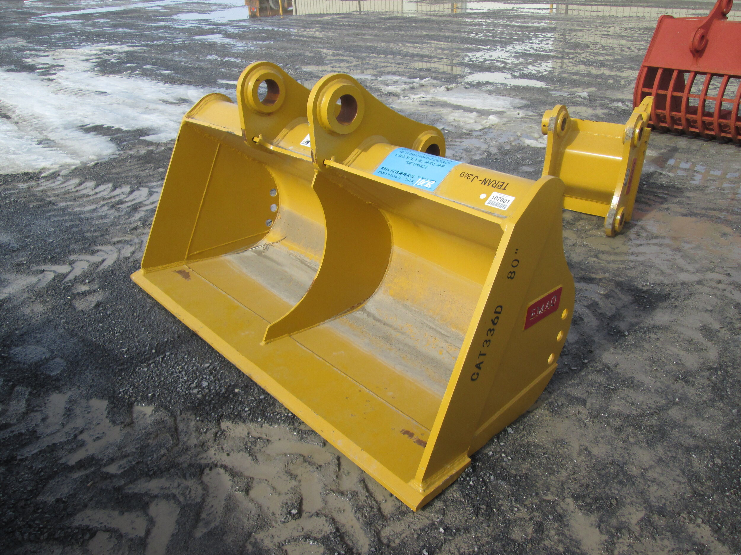 #4232- New 80" EMAQ Ditching Bucket CAT330D, 330DL, 336, 336D  - REGULAR PRICE $6,298.95 CASH OR WIRE TRANSFER PRICE
