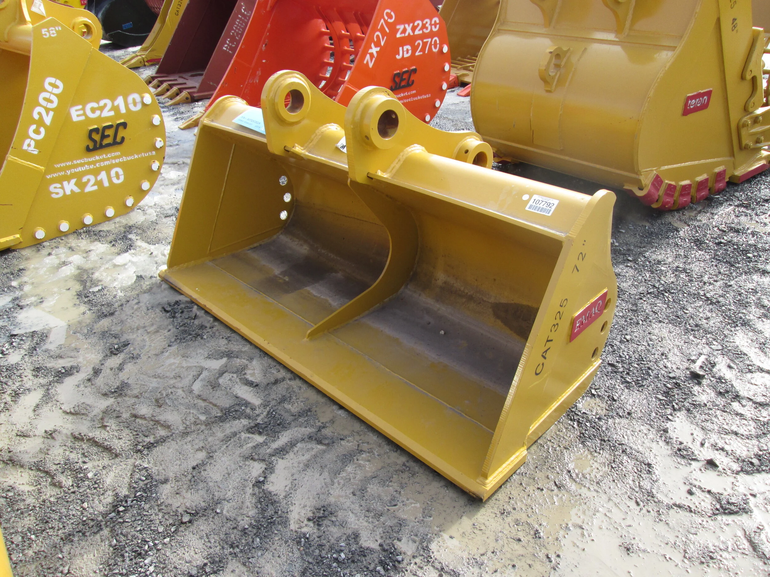 #4220- NEW 72" EMAQ Ditching Bucket CAT325, Komatsu PC200, Kobelco SK200  - REGULAR PRICE $5,248.95 CASH OR WIRE TRANSFER PRICE IS