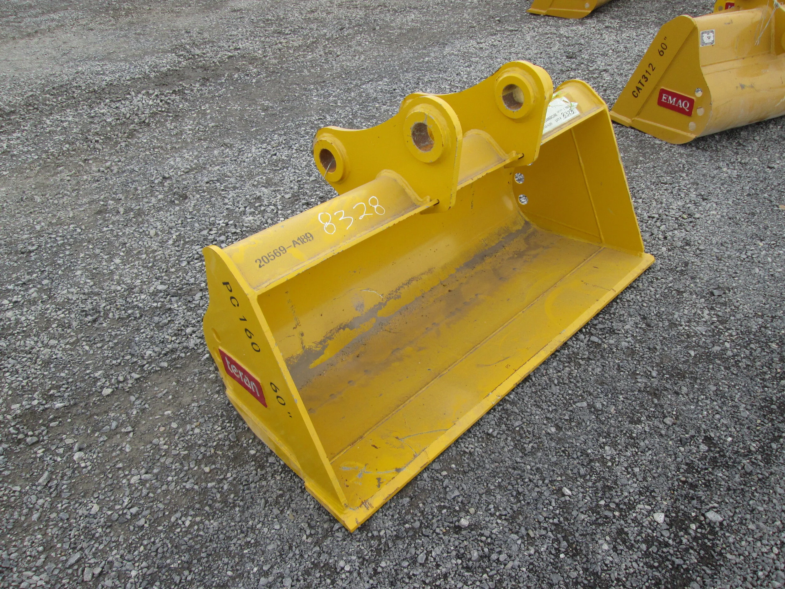 #5985- New 60" EMAQ Ditching Bucket Komatsu PC160, Kobelco SK150, CAT315, Volvo EC160 - REGULAR PRICE $4,723.95 CASH OR WIRE TRANSFER PRICE IS
