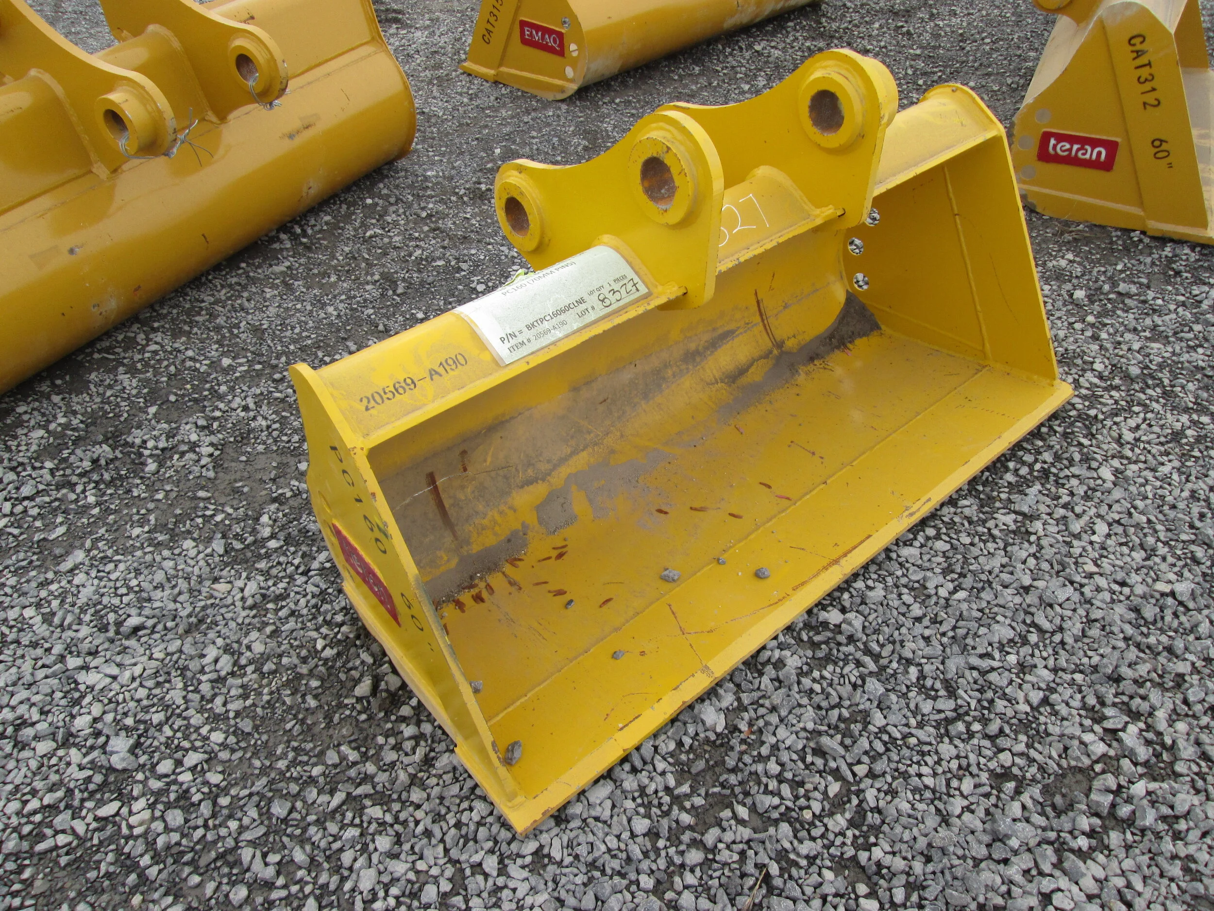 #5986- New 60" EMAQ Ditching Bucket Komatsu PC160, Kobelco SK150, CAT315 - REGULAR PRICE $4,723.95 CASH OR WIRE TRANSFER PRICE IS