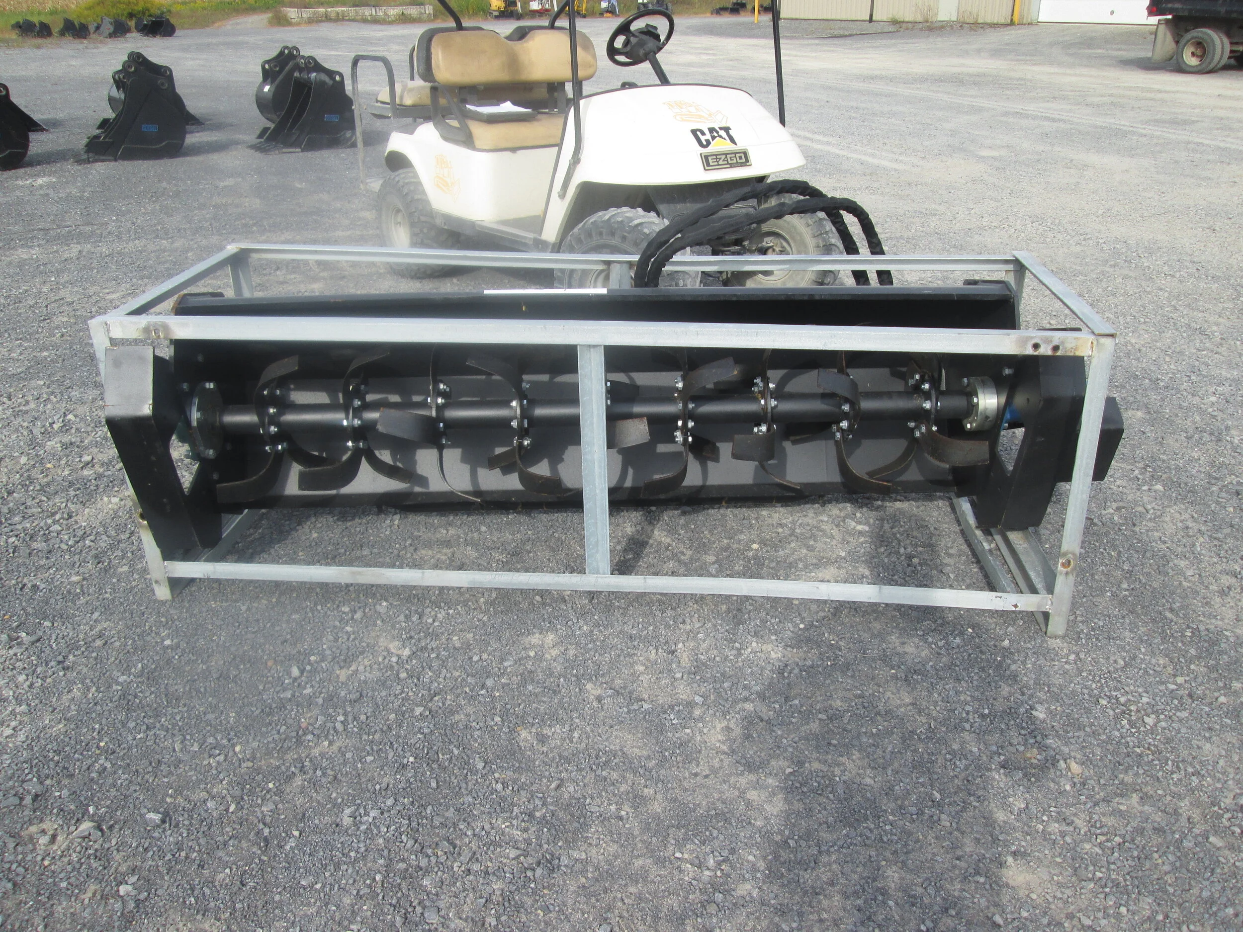 #469 - 72" CE Hydraulic Rototiller Skid Steer/ Compact Tractor Quick Couples - REGULAR PRICE $1,783.95 CASH OR WIRE TRANSFER PRICE IS