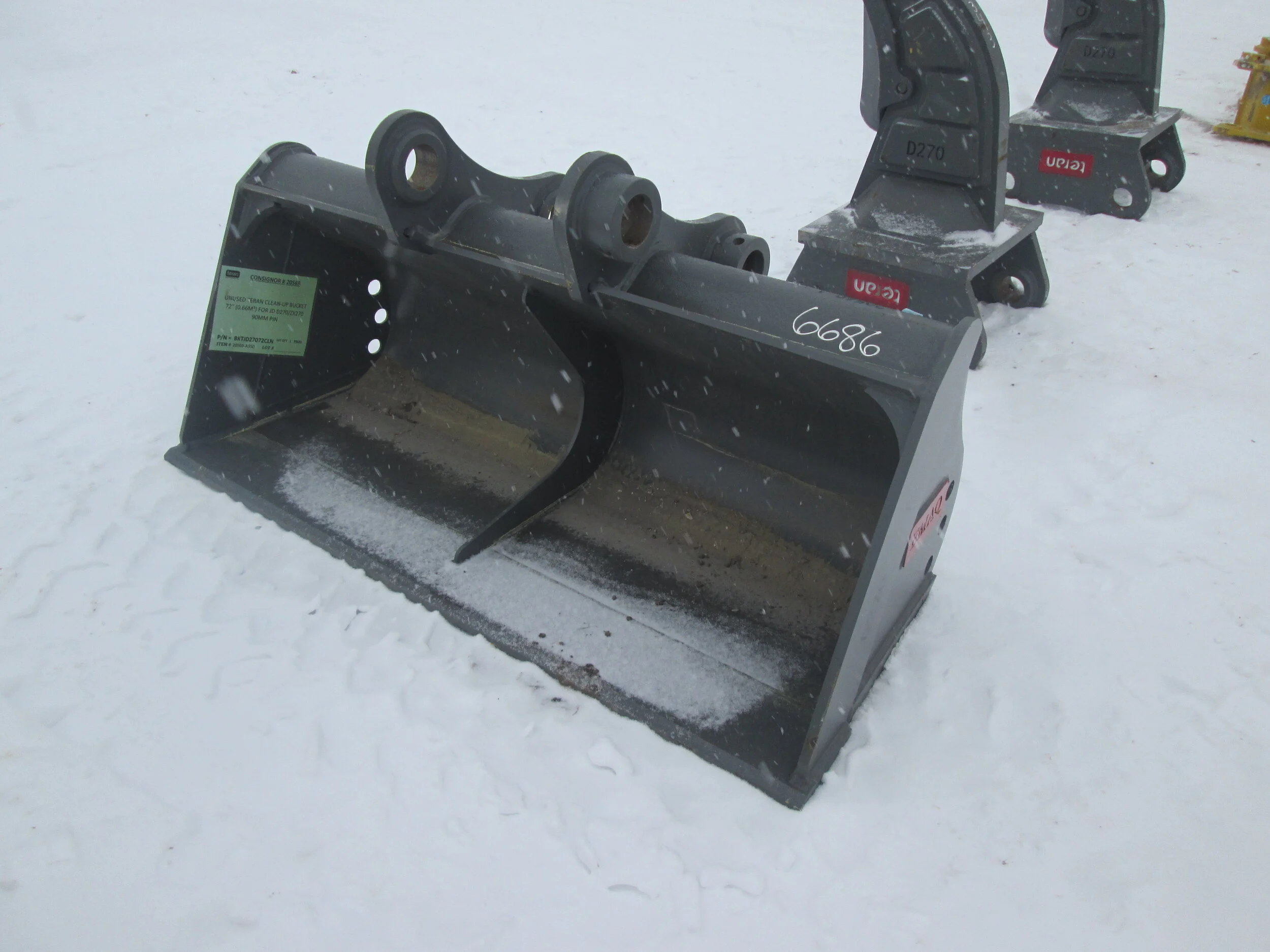 #5270-New 72”  EMAQ Ditching Bucket Hitachi EX220, Komatsu PC300-3, JD220 - REGULAR PRICE $5,248.95 CASH OR WIRE TRANSFER PRICE IS