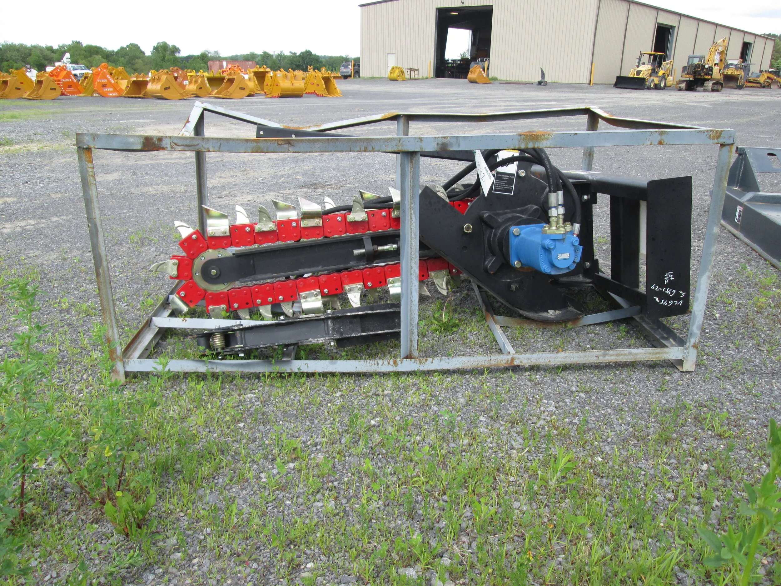 #511 - NEW CE Trencher Skid Steer, Compact Tractor, Quick Couple - REGULAR PRICE $4,198.95 CASH OR WIRE TRANSFER PRICE IS