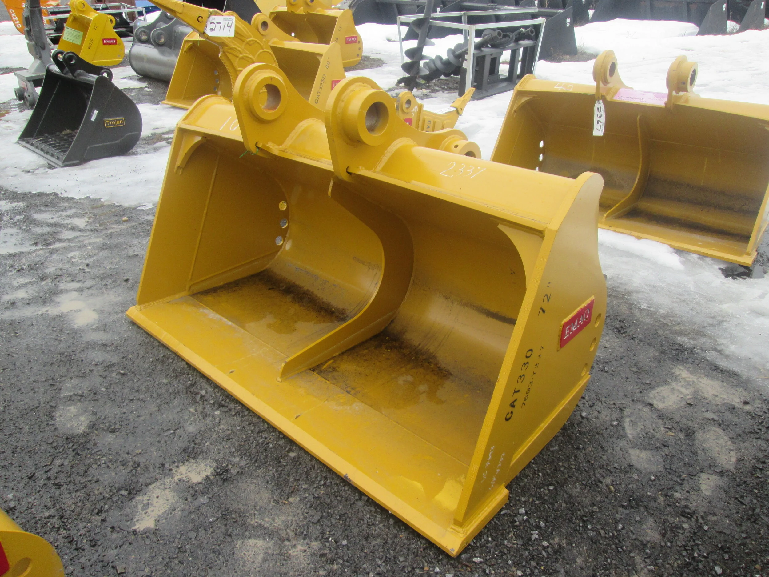 #5275- New 72”  EMAQ Ditching Bucket CAT330, 330L, 330BL, 330CL - REGULAR PRICE $5,248.95 CASH OR WIRE TRANSFER PRICE IS