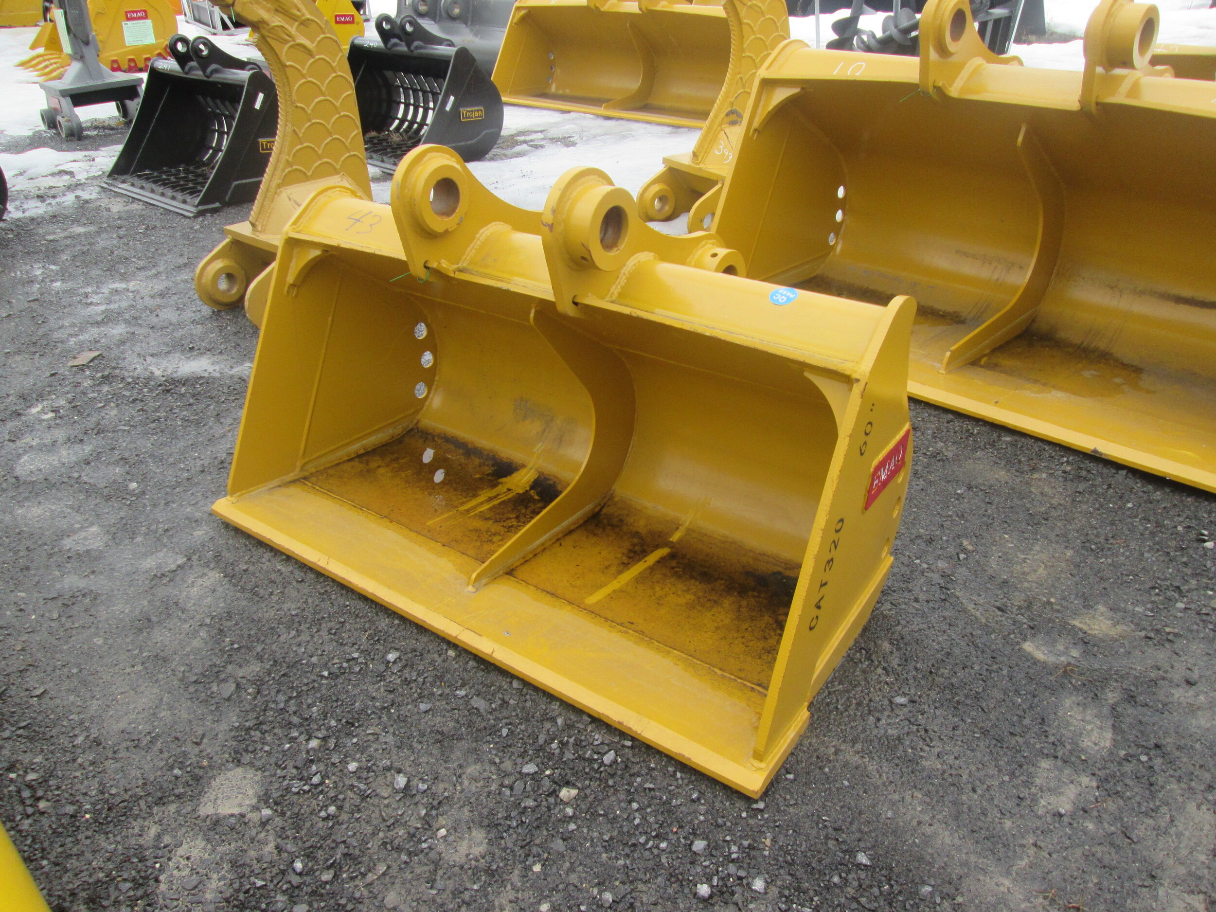 #3621- NEW 60" EMAQ Ditching Bucket CAT 320-323 Hitachi John Deere 150-200  - REGULAR PRICE $4,723.95 CASH OR WIRE TRANSFER PRICE IS
