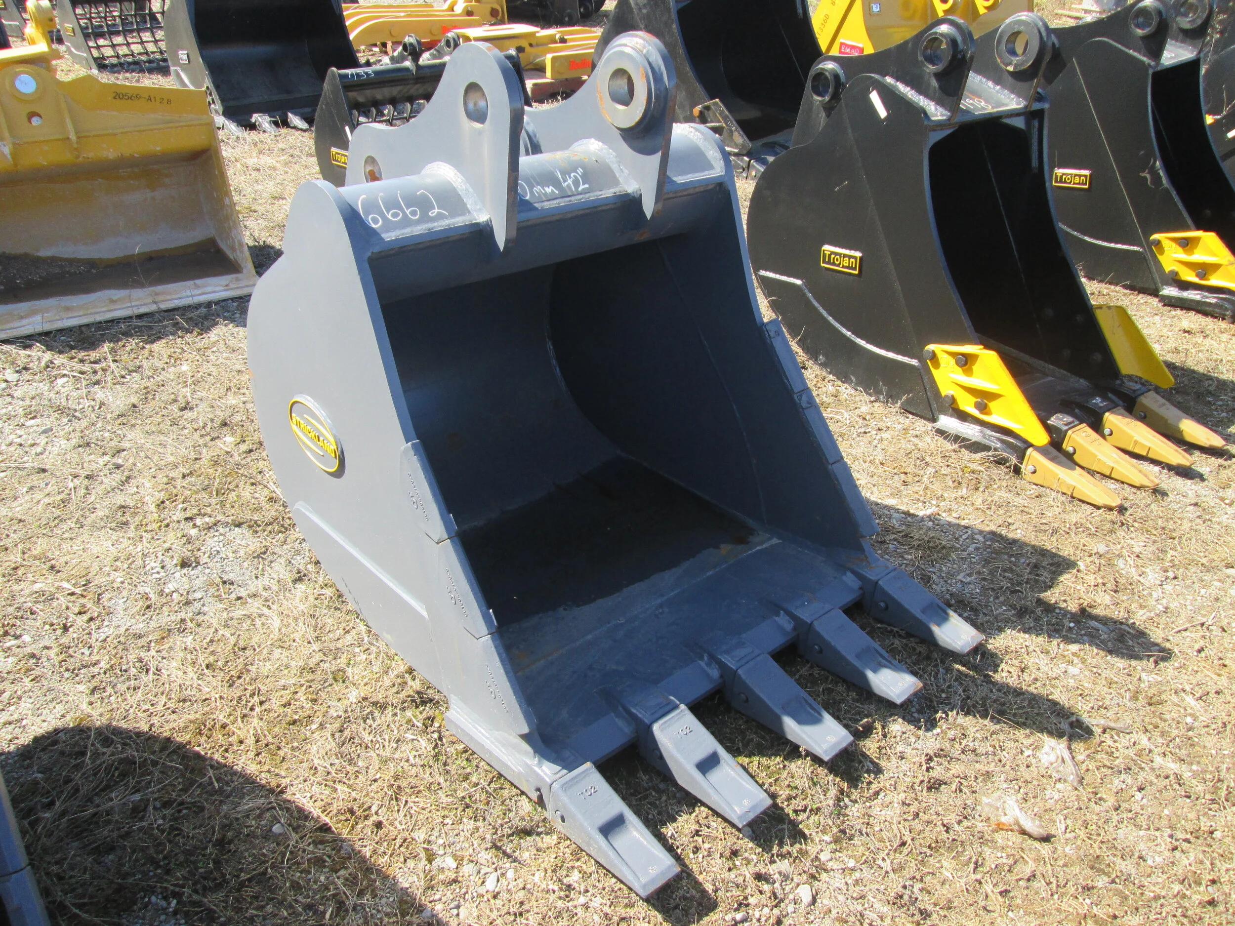 #716- New 42"  Strickland Tooth Bucket Hitachi EX200, John Deere JD160  - REGULAR PRICE $5,248.95 CASH OR WIRE TRANSFER PRICE IS