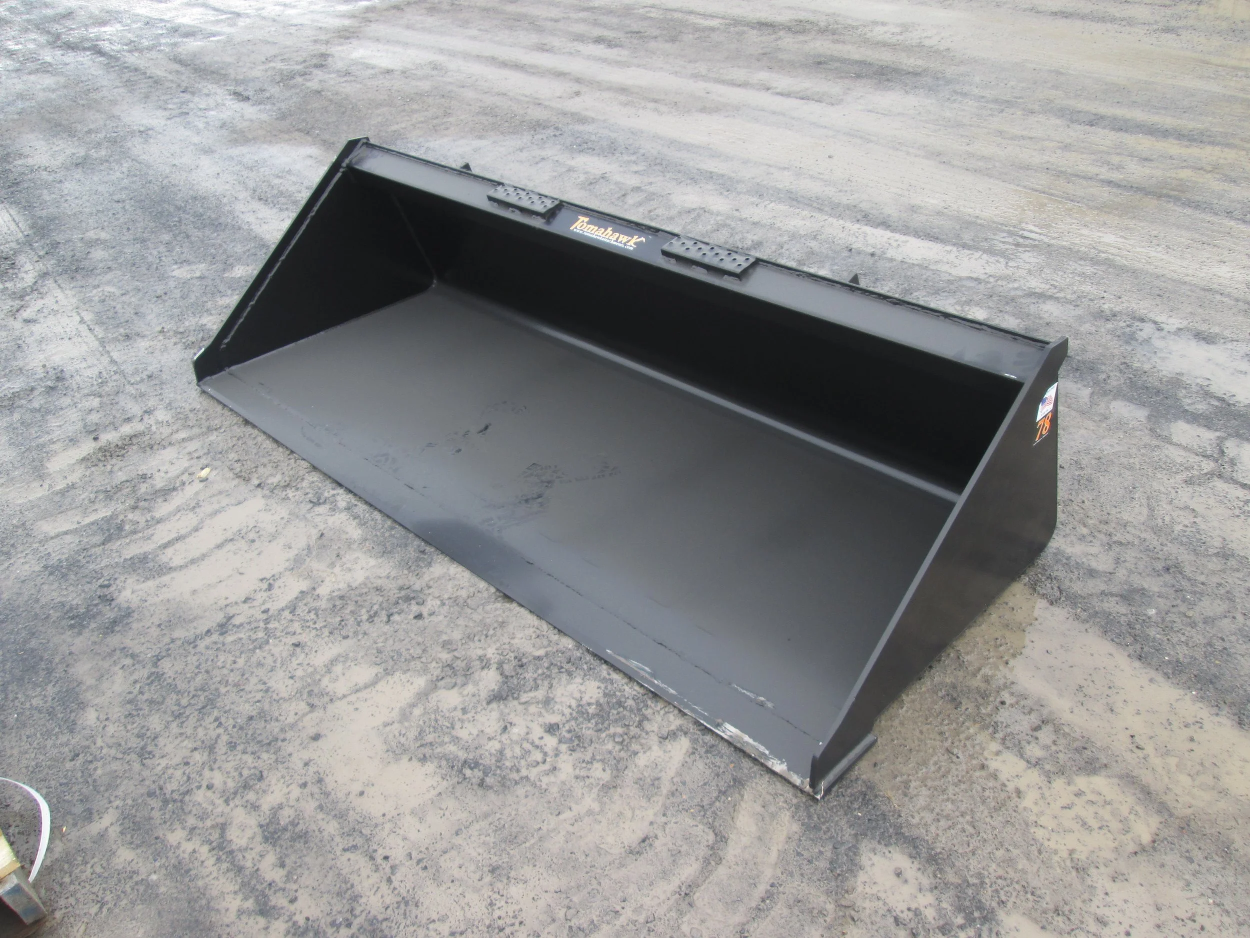 #0006- 78" New Tomahawk Skid Steer Buckets for skid steers and compact tractors   - REGULAR PRICE $1,258.95 CASH OR WIRE TRANSFER PRICE IS