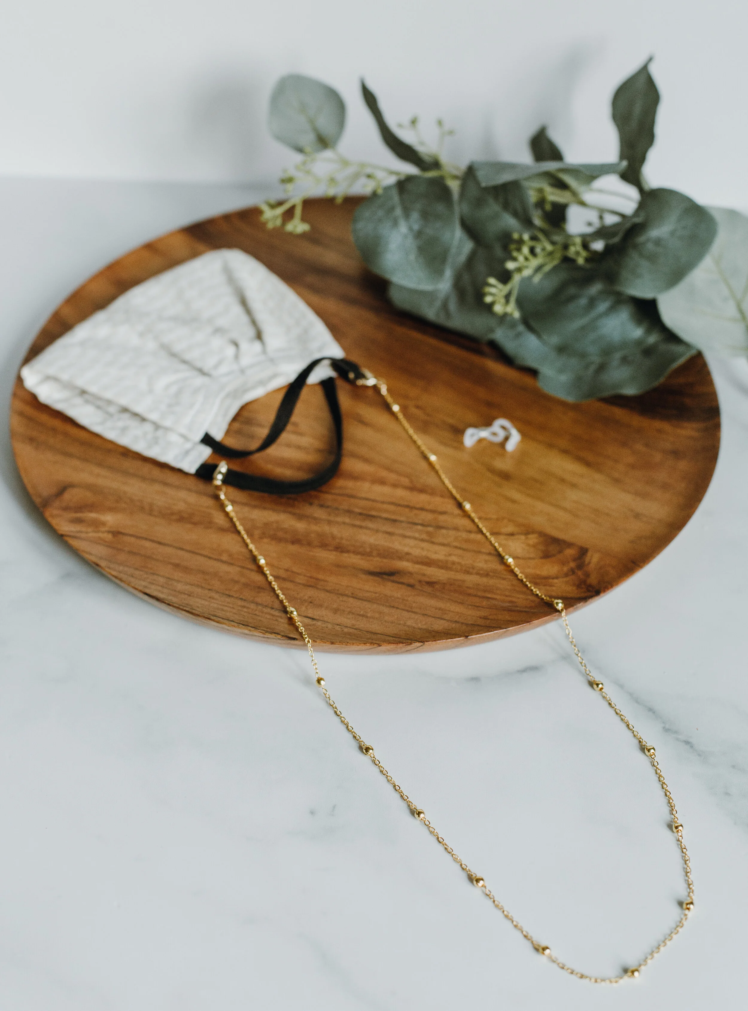 Harlow Gold 2-in-1 Face Mask and Eyeglasses Chain 