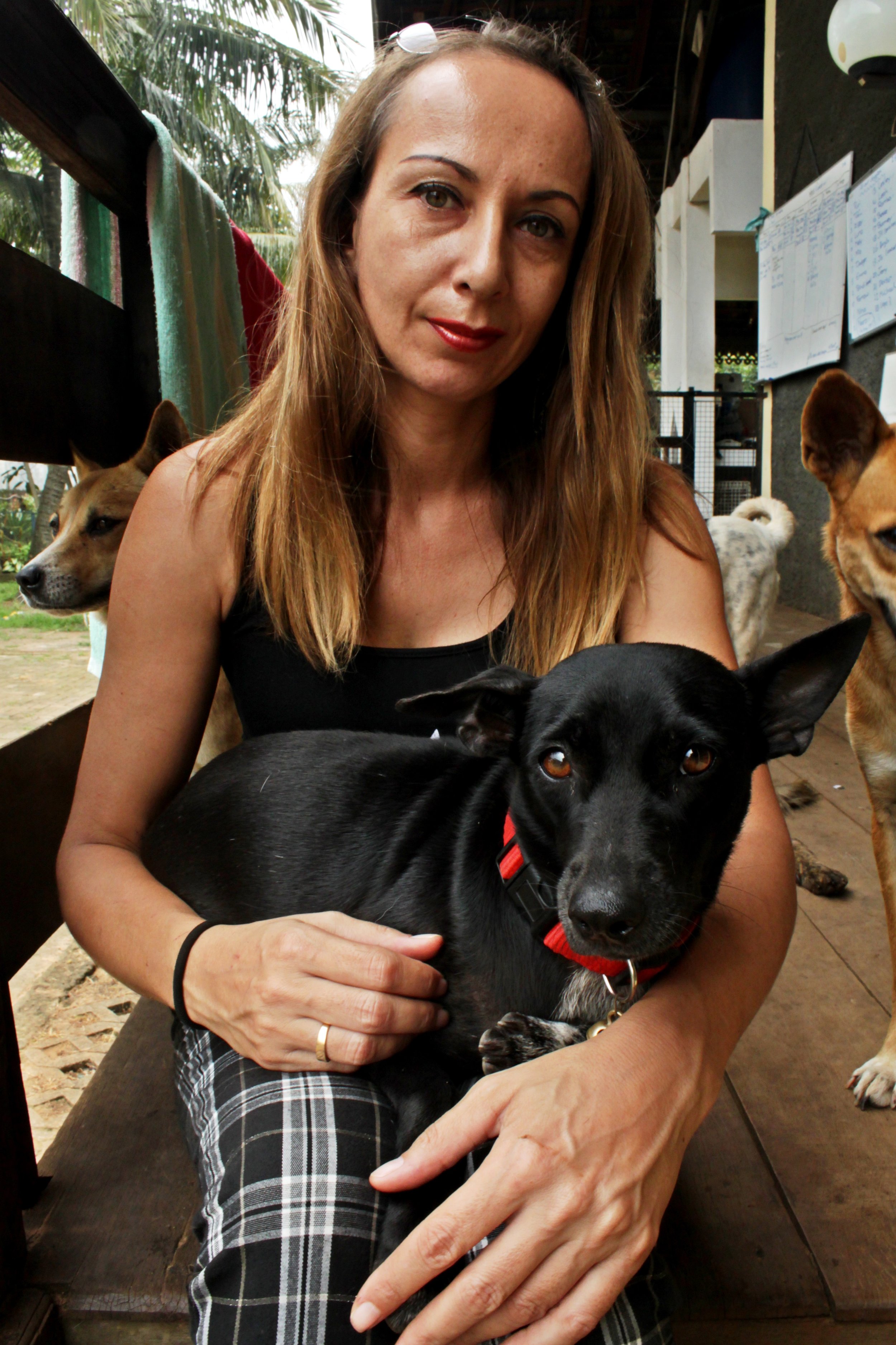  Portrait of Jakarta Animal Aid Network Founder Karin Franken for her profile story. Photo by Natasha Ishak. 