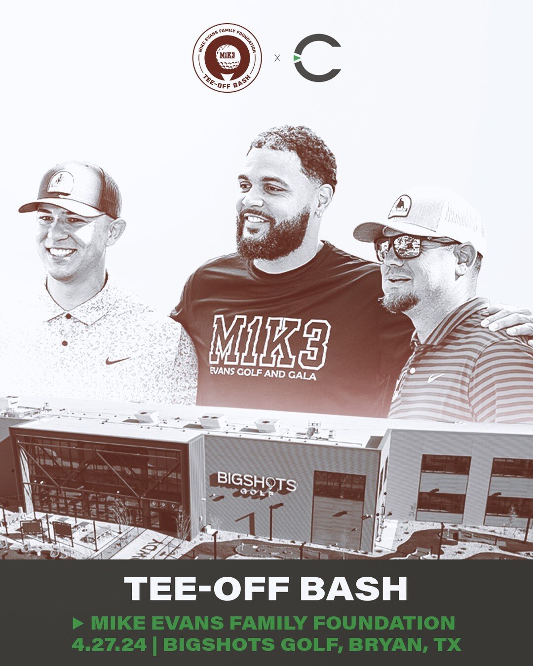 Mike Evans is returning to Aggieland! The Mike Evans Family Foundation is hosting a Tee-Off Bash at BigShots Golf on April 27 in Bryan, Texas. ⛳️

#TeamCSE is so excited for this event! Learn more at @mikeevansfamilyfoundation. 💚