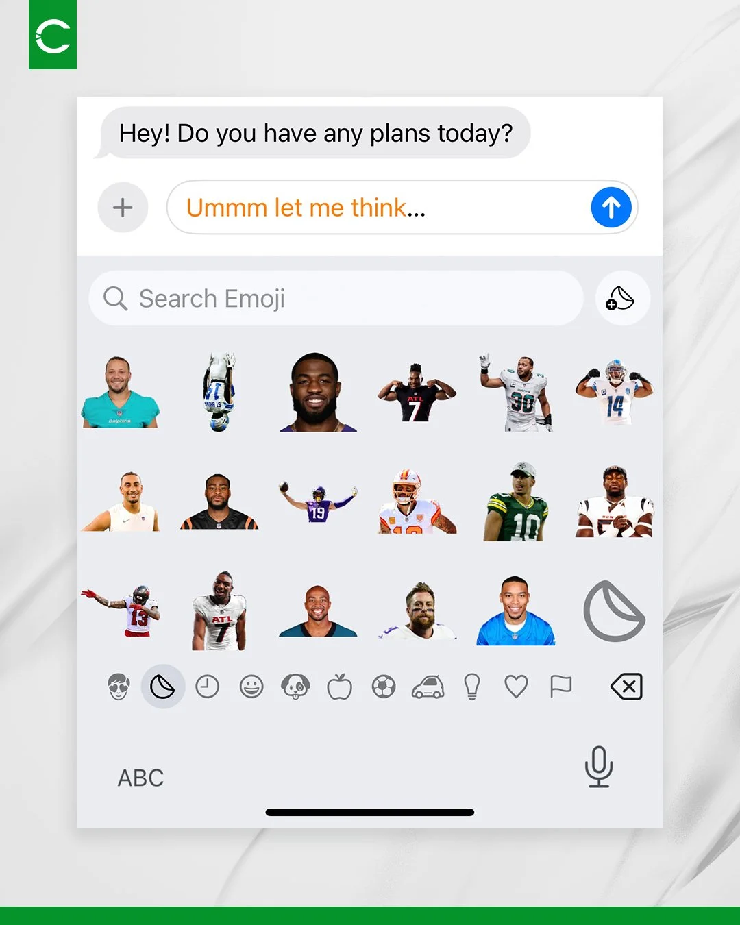 Booked and busy - we've got some football to watch. 😉 #TeamCSE

#NFL #NFLSundays #AthletesDoingGood #SportsMarketing #SportsBiz #Football