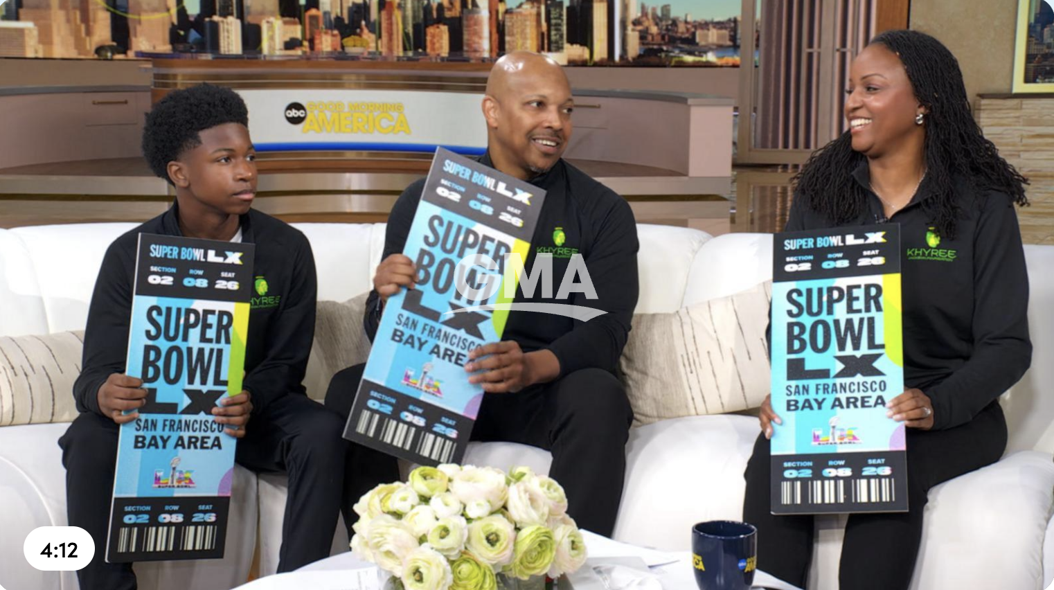 Family of Khyree Jackson gets Super Bowl surprise