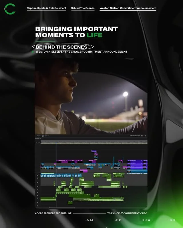 From concept to countdown to "The Choice".

Every commitment video is more than just an announcement, it&rsquo;s a once-in-a-lifetime moment, and our job is to honor the story behind it. Weston Nielsen&rsquo;s &ldquo;The Choice&rdquo; was b