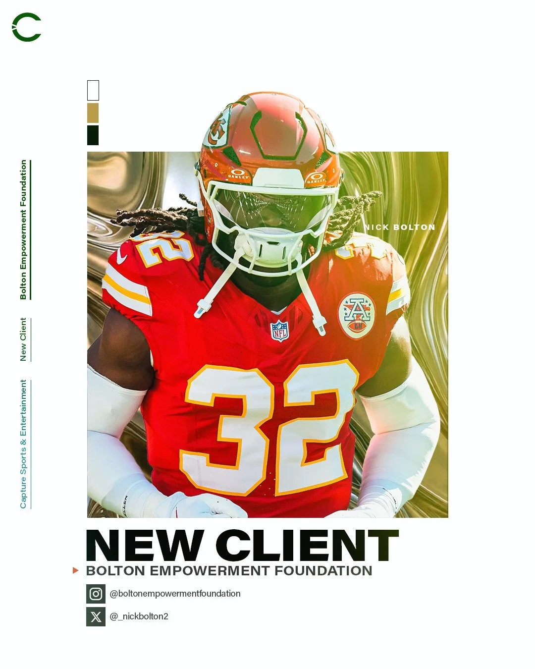 Join us in welcoming @boltonempowermentfoundation to #TeamCSE! Let's get to work. 💚

#AthletesDoingGood #SportsMarketing