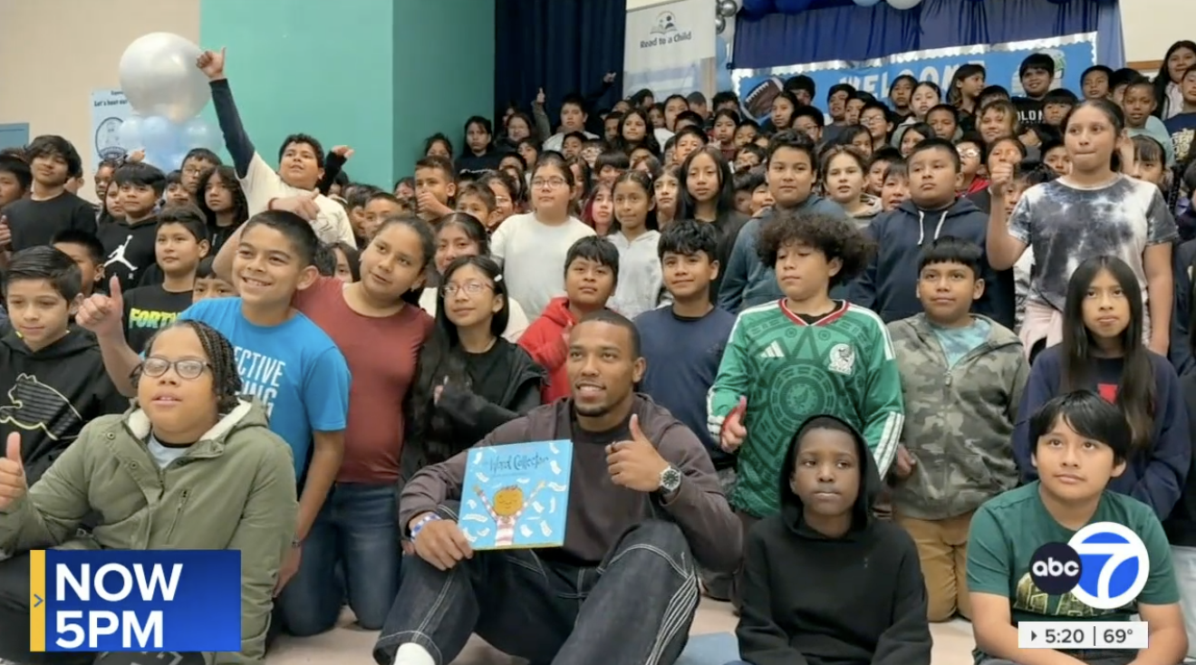From USC to the NFL: Amon-Ra St. Brown Reads to Young Students