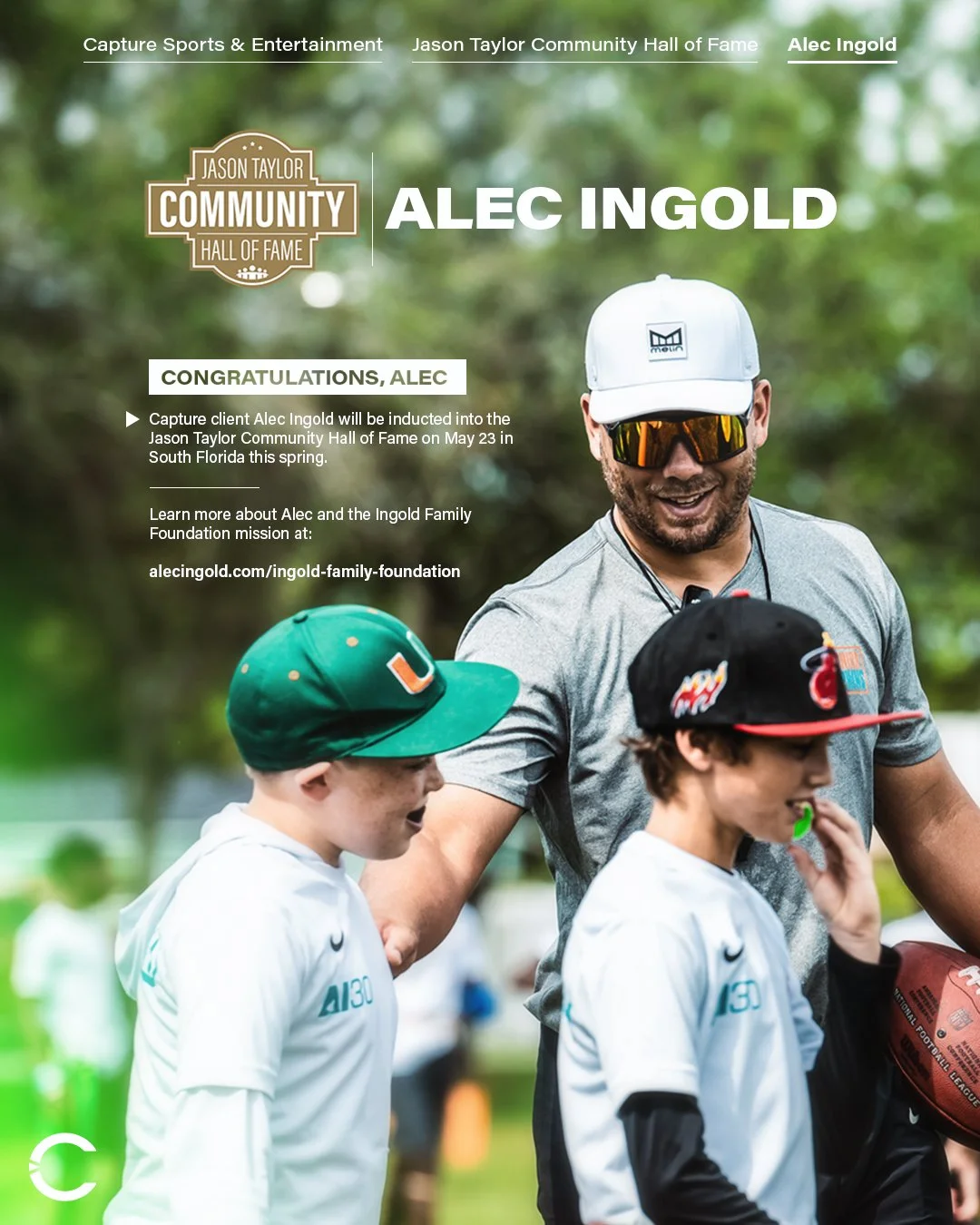 Congratulations to @ai_xlv on being inducted into the Jason Taylor Community Hall of Fame! 

Proud to support an athlete who shows up for his community both on and off the field through the @ingoldffoundation!

#JasonTaylorCommunityHallOfFame #InGold