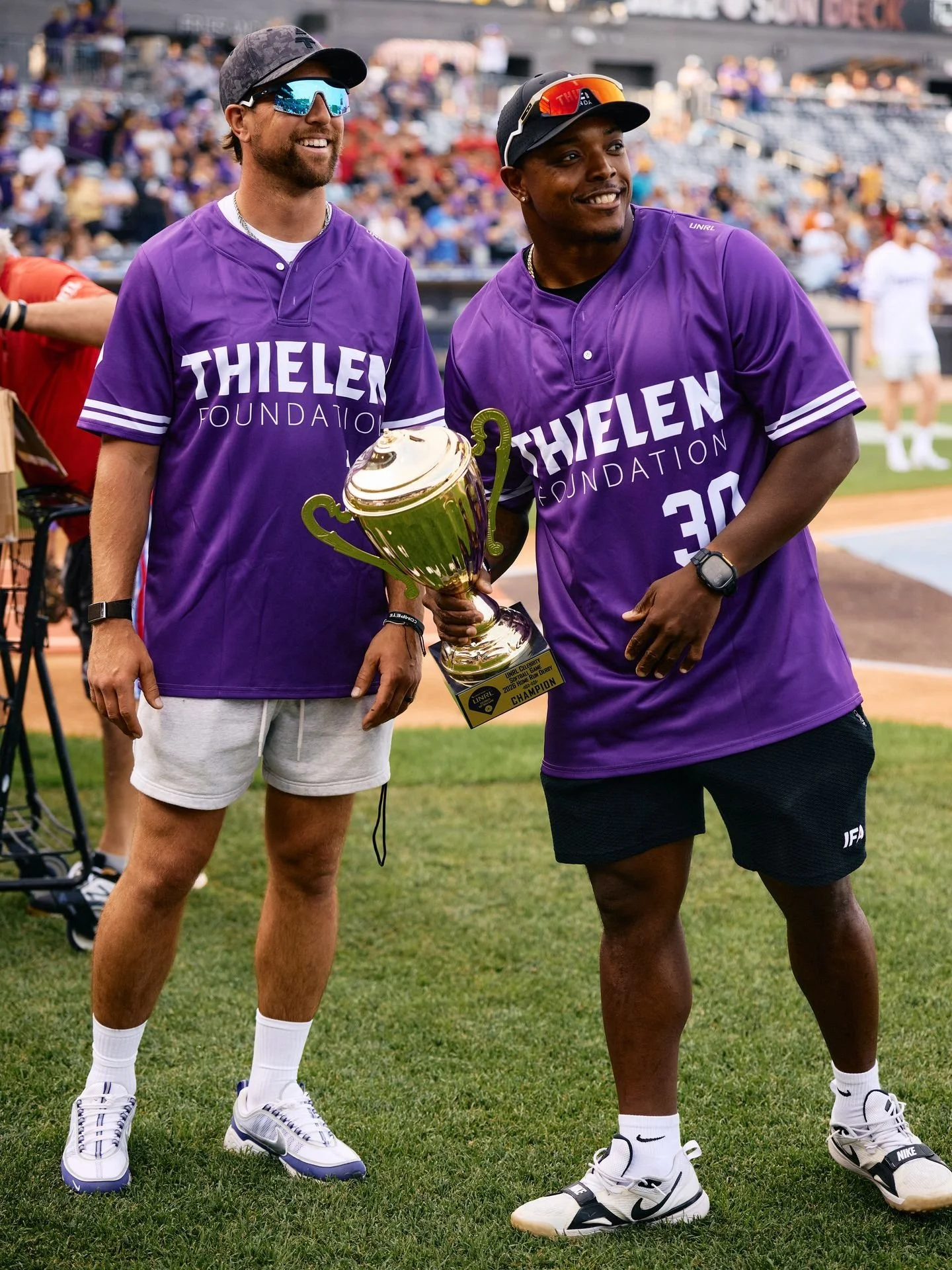 What better way to end the annual @unrlco Celebrity Softball Game at @chsfieldstpaul than @athielen19 walking it off to bring home the W for the @vikings offense, 16-15! 👏

Thank you to everyone who packed the stands, brought the energy, and helped 