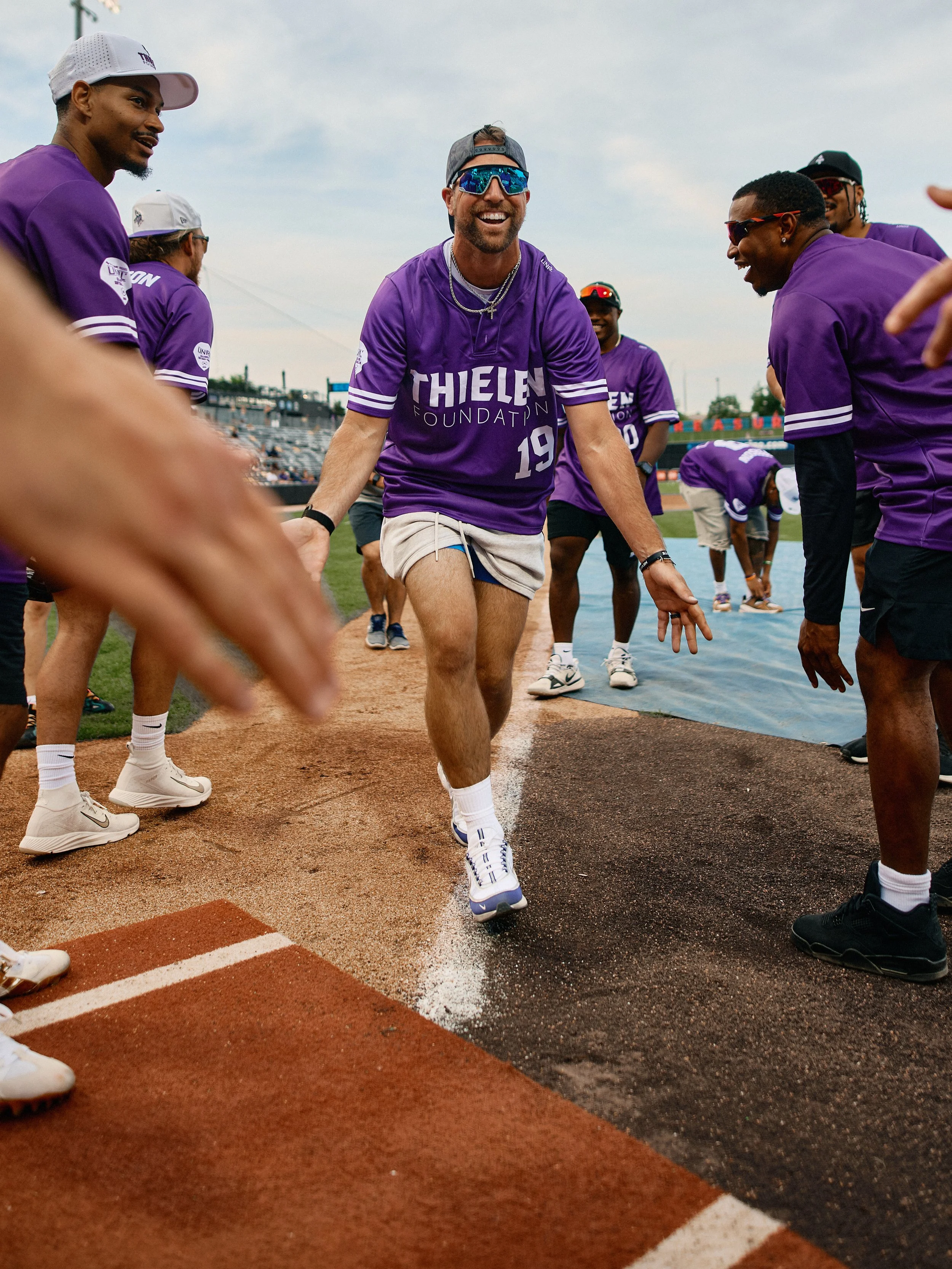 Host Adam Thielen Provides Late-Game Heroics in 2026 UNRL Celebrity Softball Game