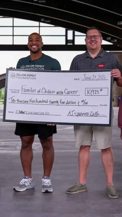 NFL running back AJ Dillon makes donation to local cancer foundation