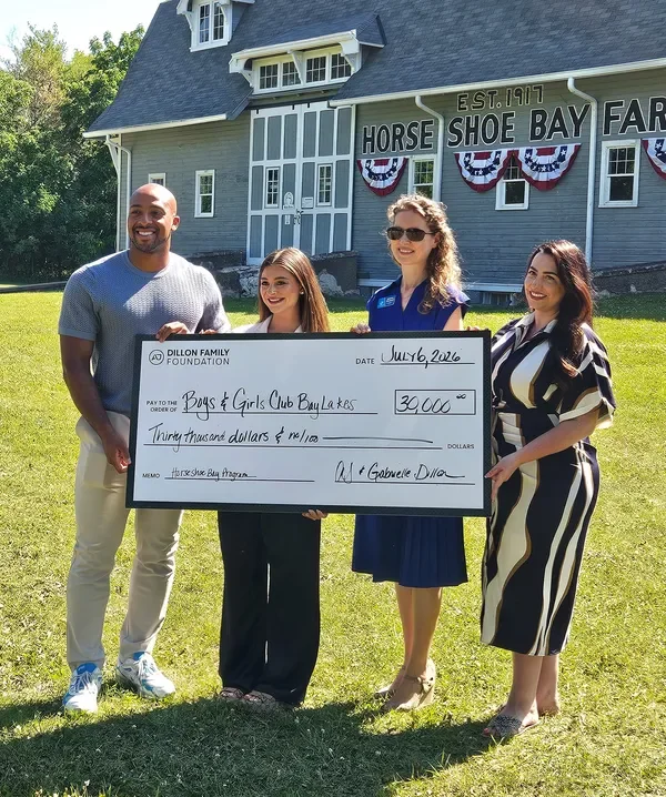 AJ Dillon presents $30K to Boys &amp; Girls Club for healthy food program