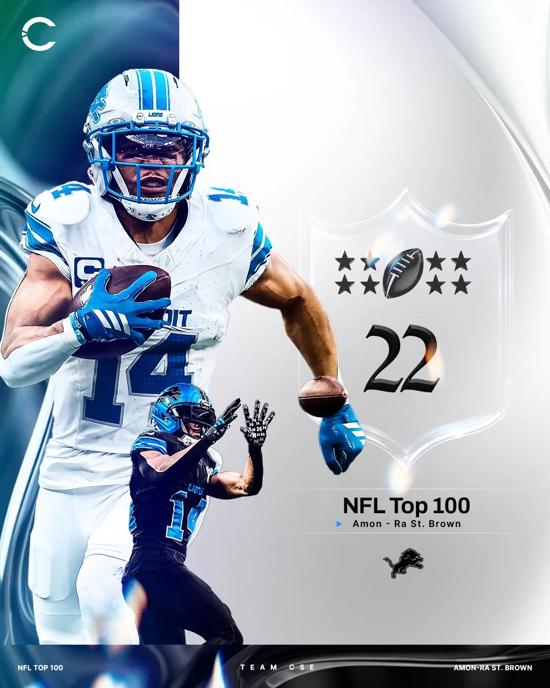 Congratulations to @amonra_stbrown on landing at No. 22 on the NFL Top 100 Players of 2026!

The standard he sets on Sundays is the same one he brings to his community every single day, from the field to the work he and his brothers do through the @s