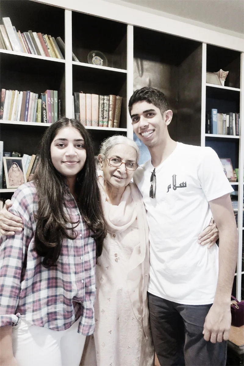 Isaad & Lulu with their Nono (maternal grandmother)