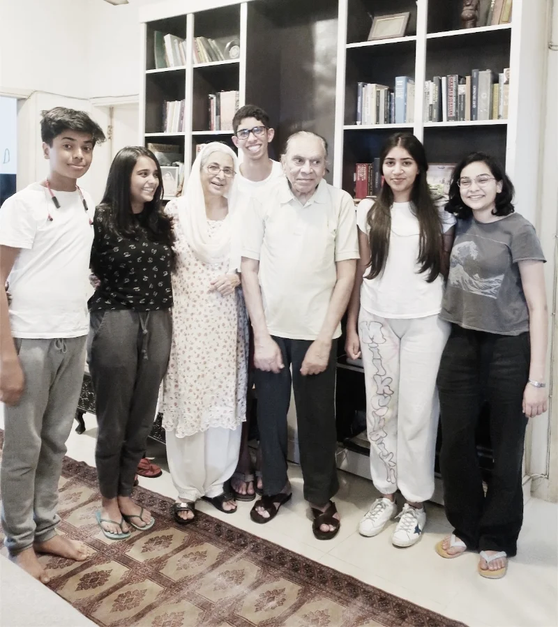 My sweet Ami & Baba (Nono & Nana) with all their grandchildren.