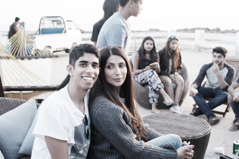 At the beach with Isaad